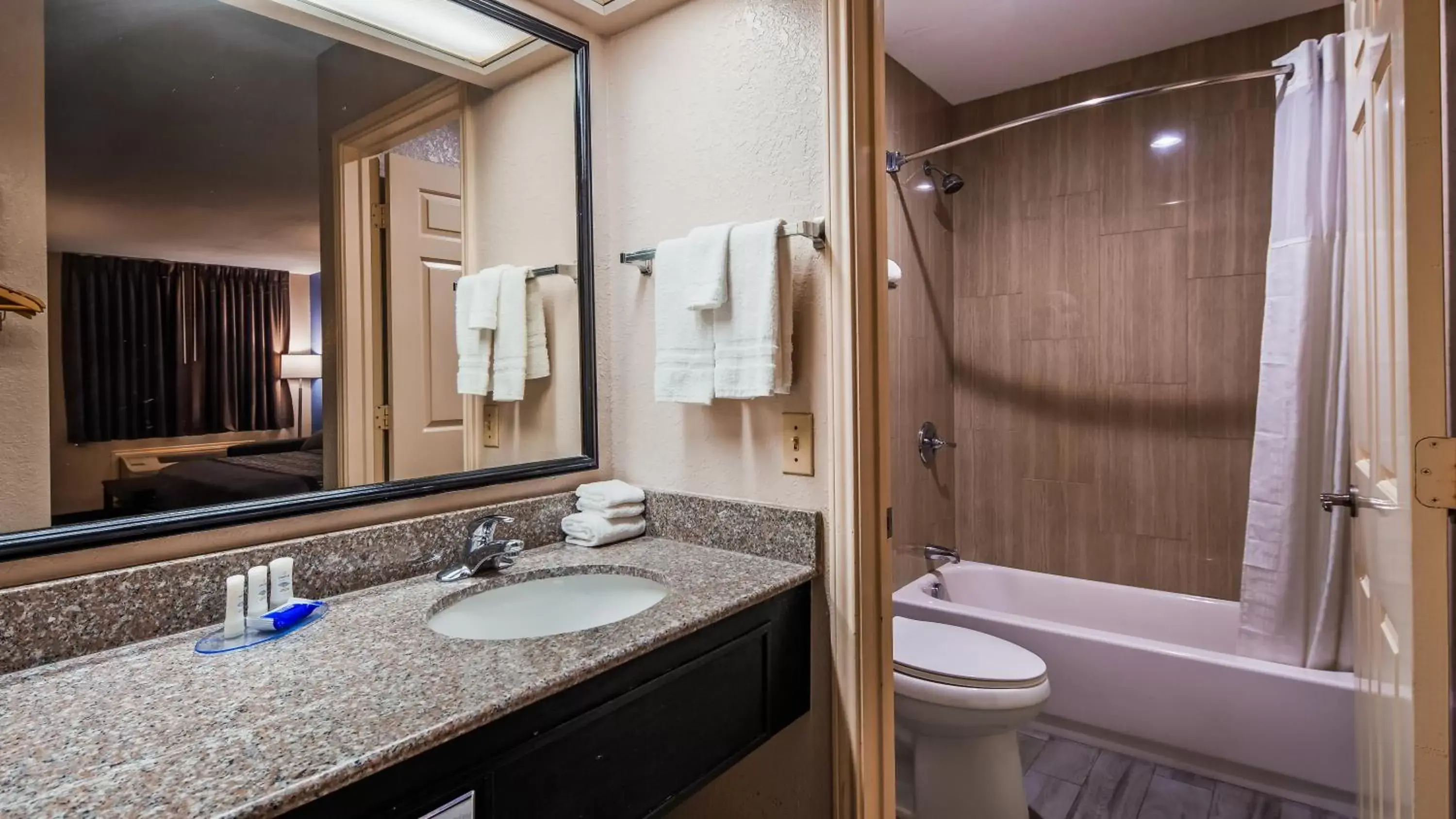 Bathroom in SureStay Hotel by Best Western Terrell