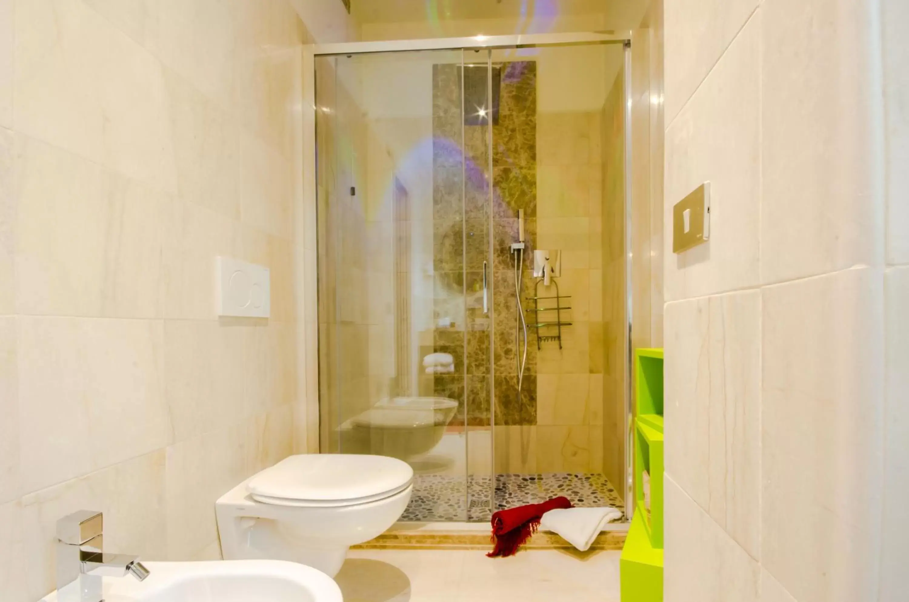 Shower, Bathroom in Albergo Villa Gaia