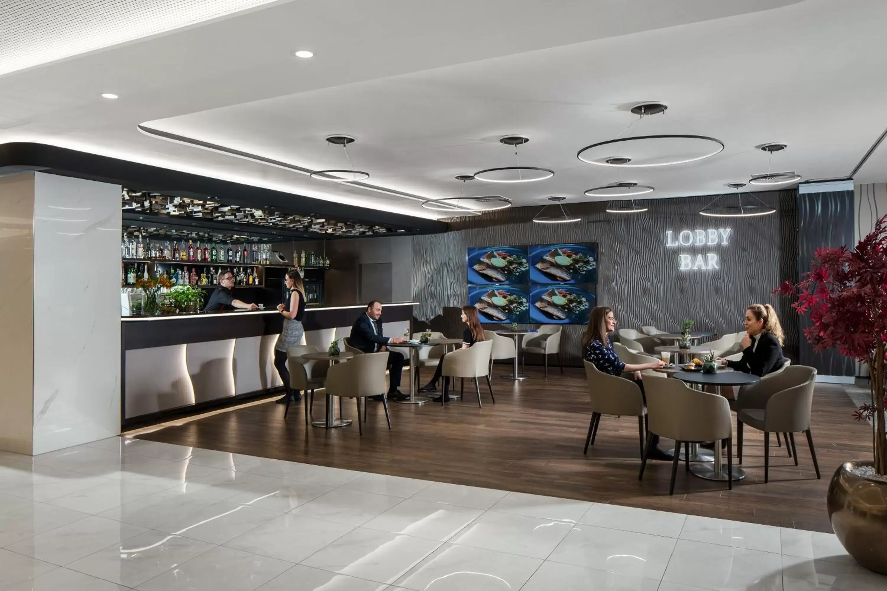 Lounge or bar, Restaurant/Places to Eat in Clarion Congress Hotel Prague