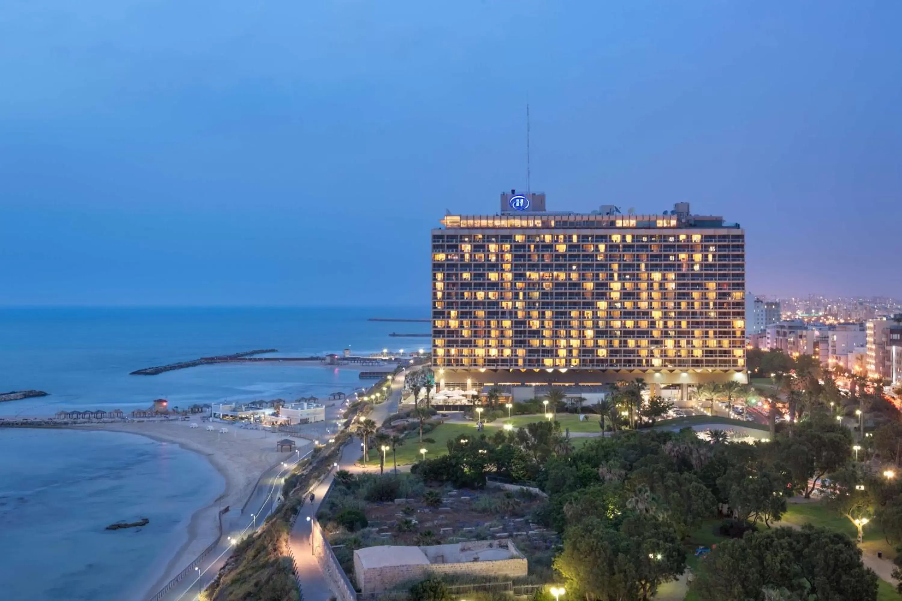 Property building in Hilton Tel Aviv Hotel