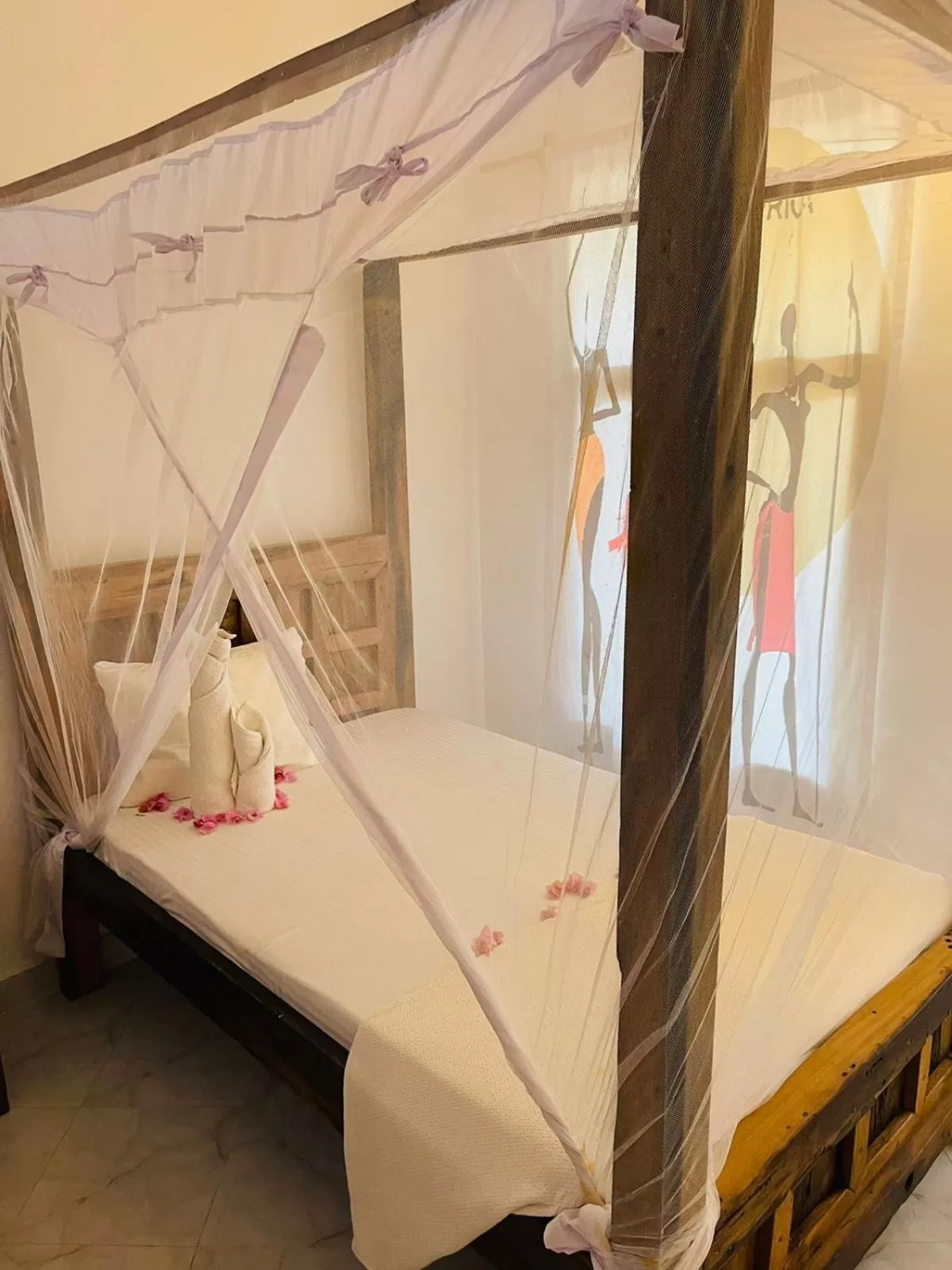 Bed in Babalao Bungalows