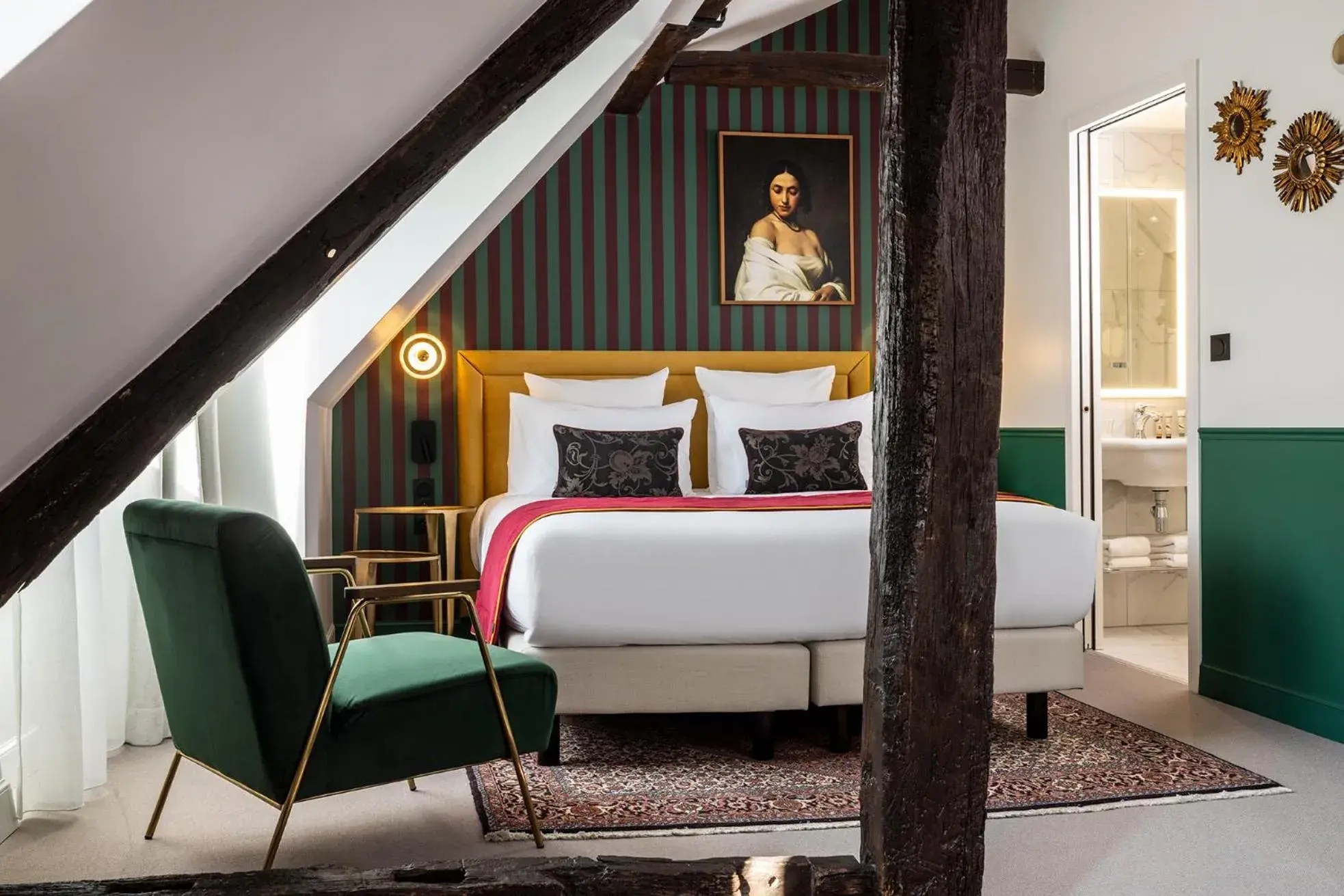Bedroom, Bed in Hotel Louis II
