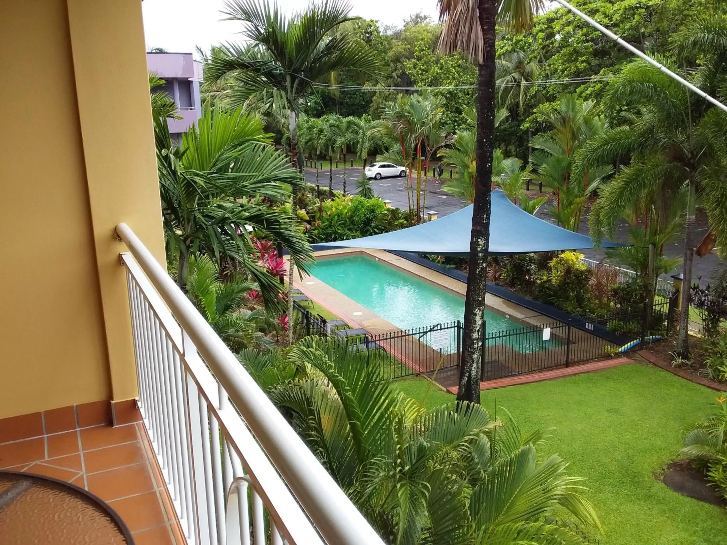 Pool View in The York Beachfront Holiday Apartments