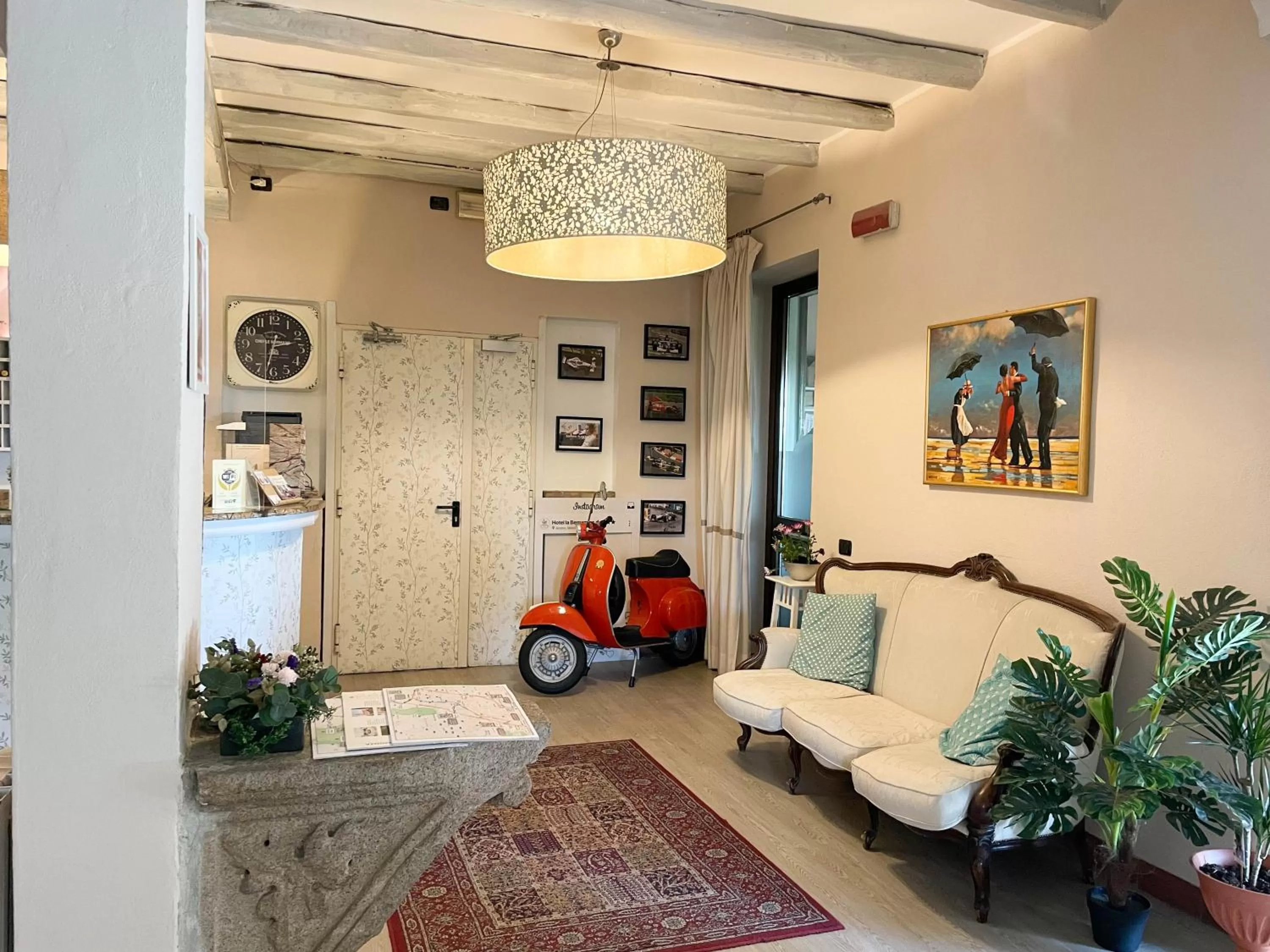 Lobby or reception in La Bergamina Hotel & Restaurant