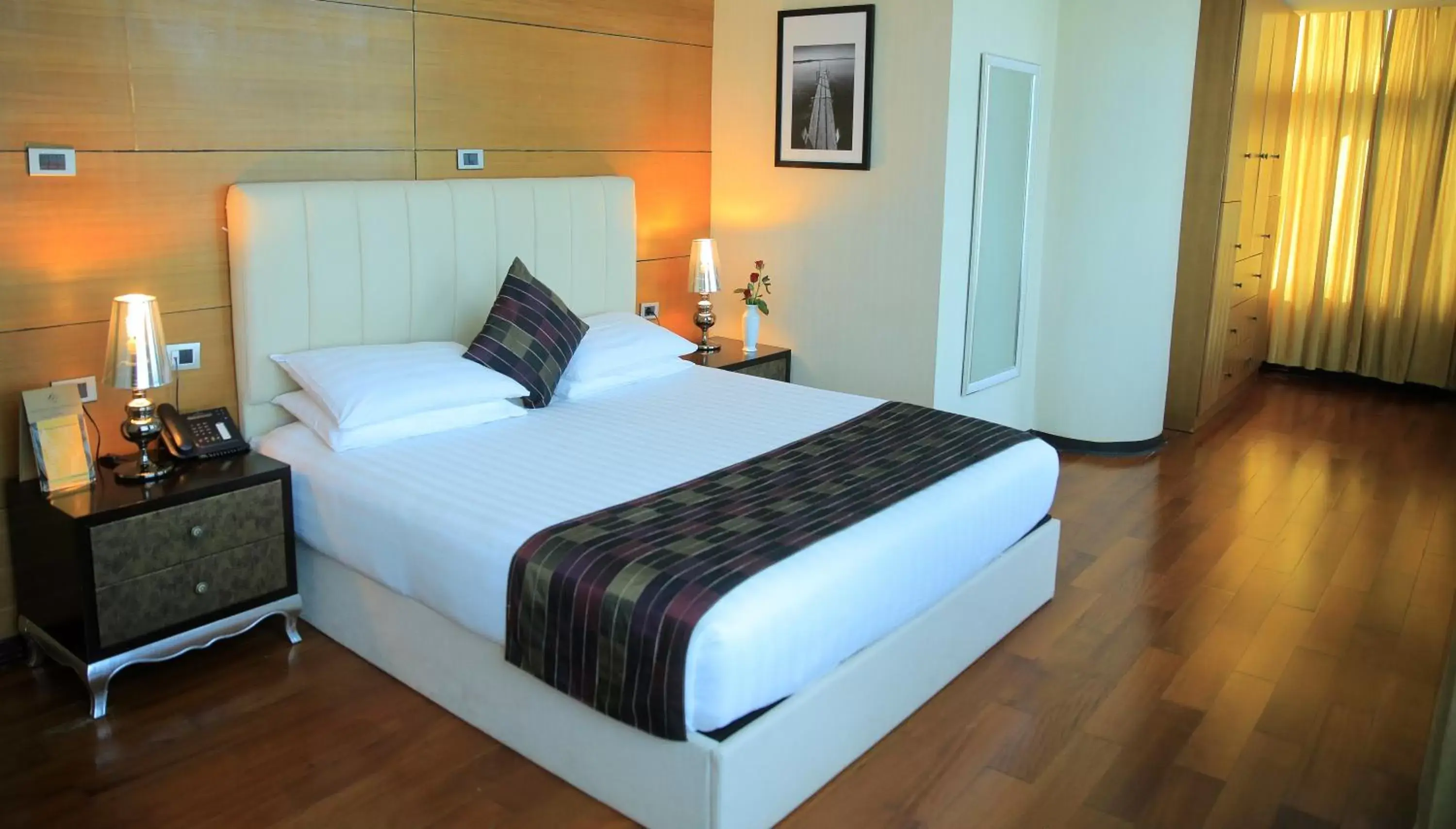 Bed in Inter Luxury Hotel