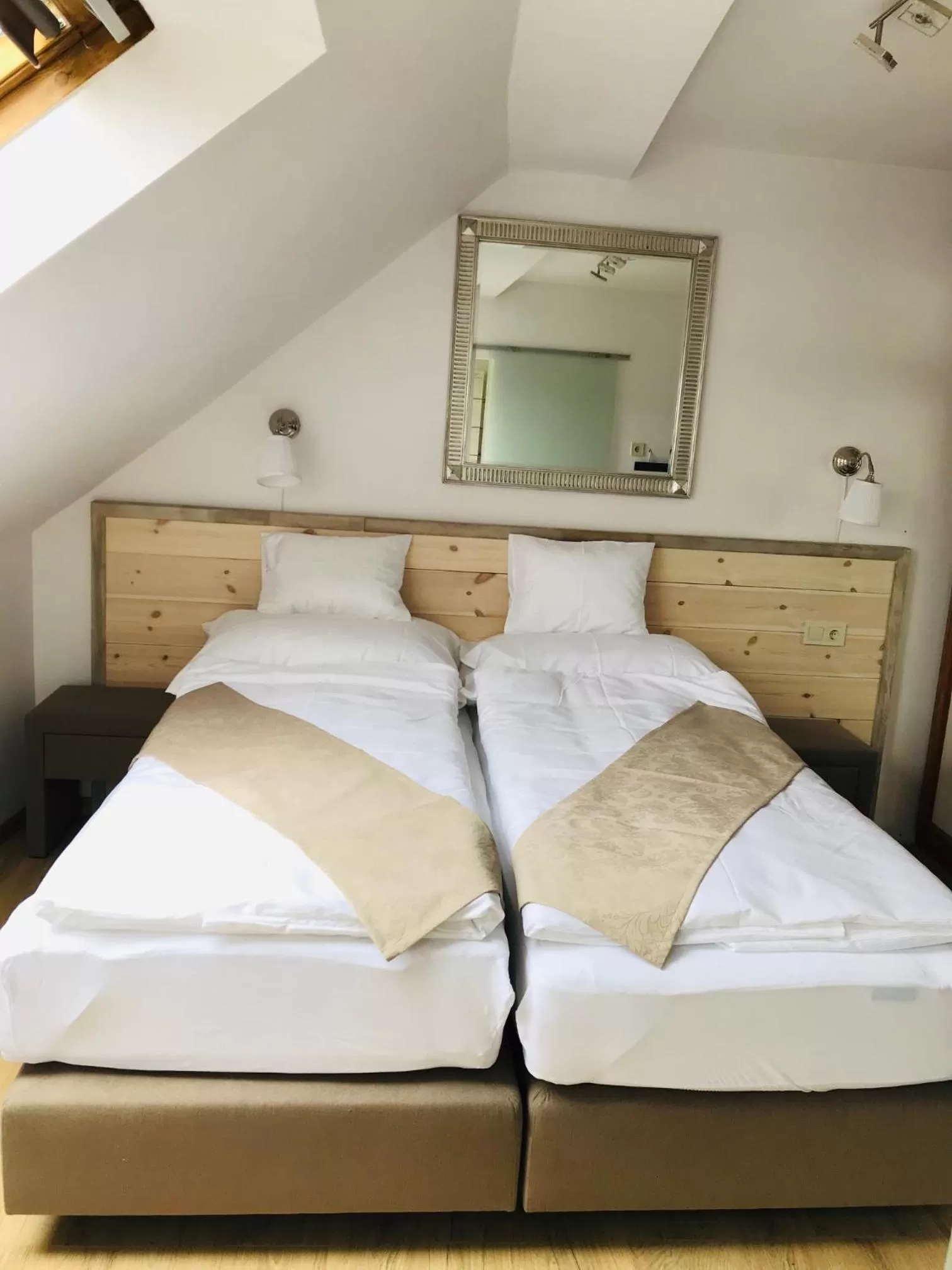 Bed in Egria Apartments