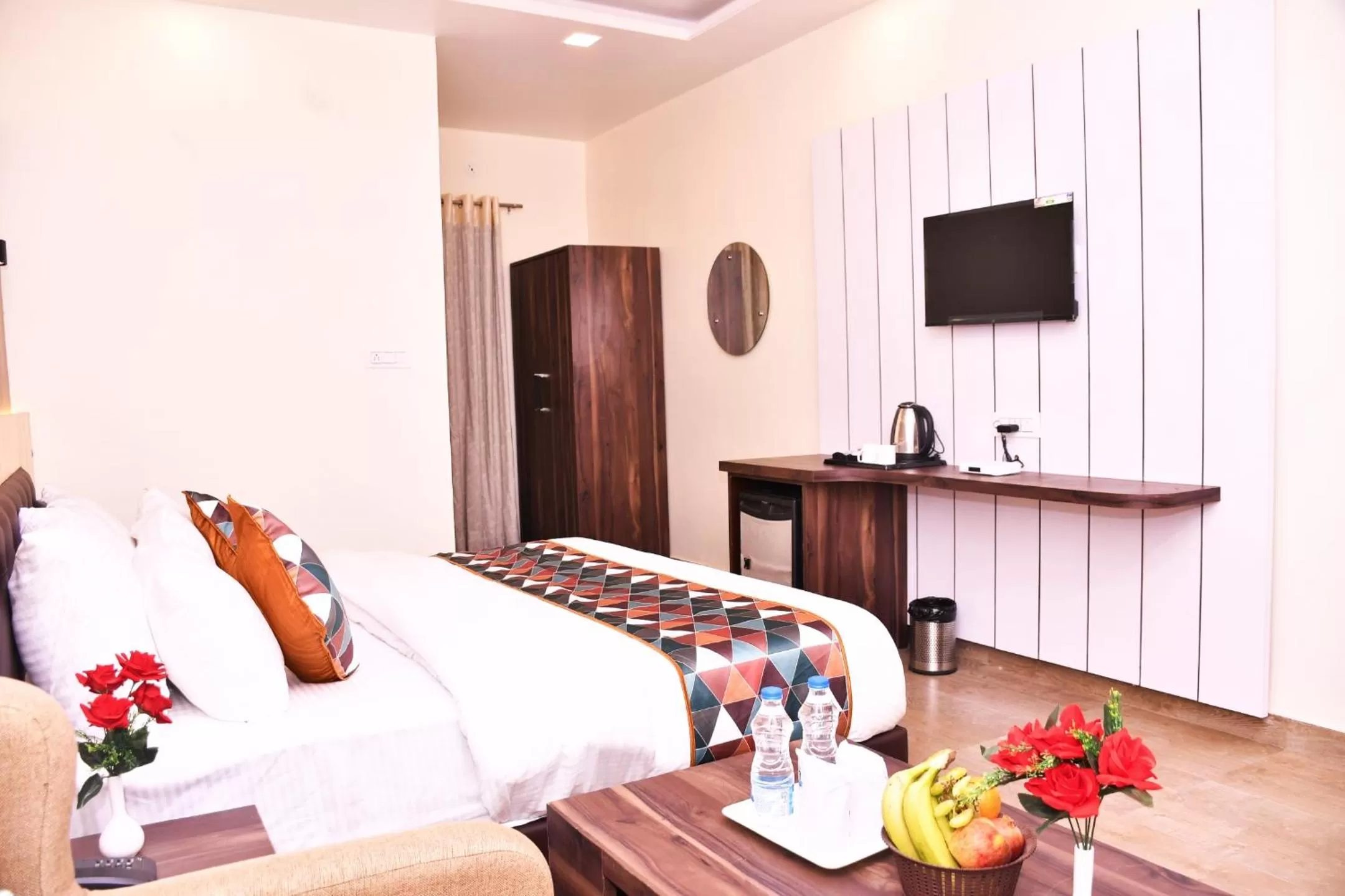 Bed in Hotel Saif Ranthambhore
