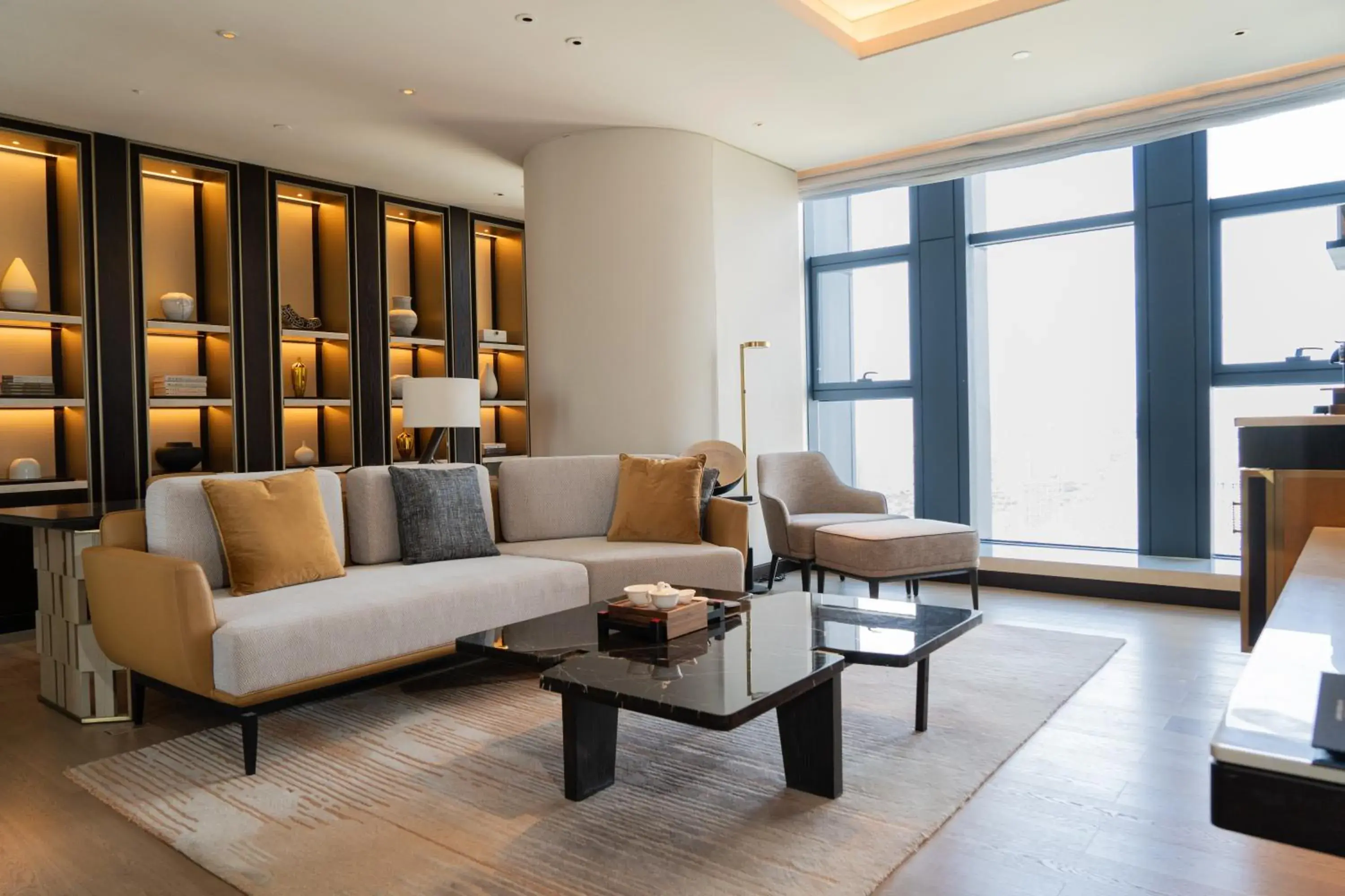 Living room, Seating Area in Hilton Lanzhou City Center