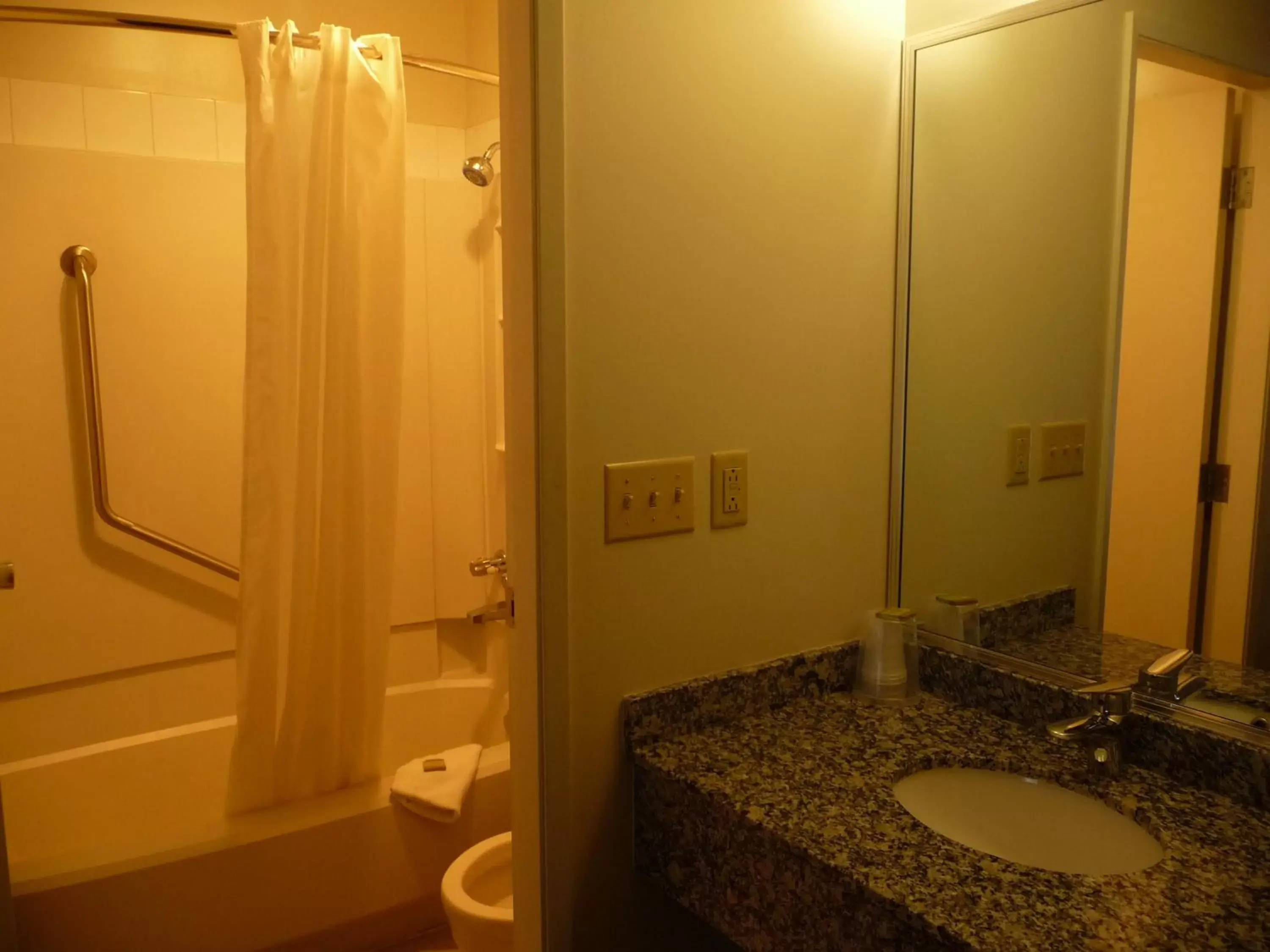 Bathroom in Super 8 by Wyndham Kamloops East