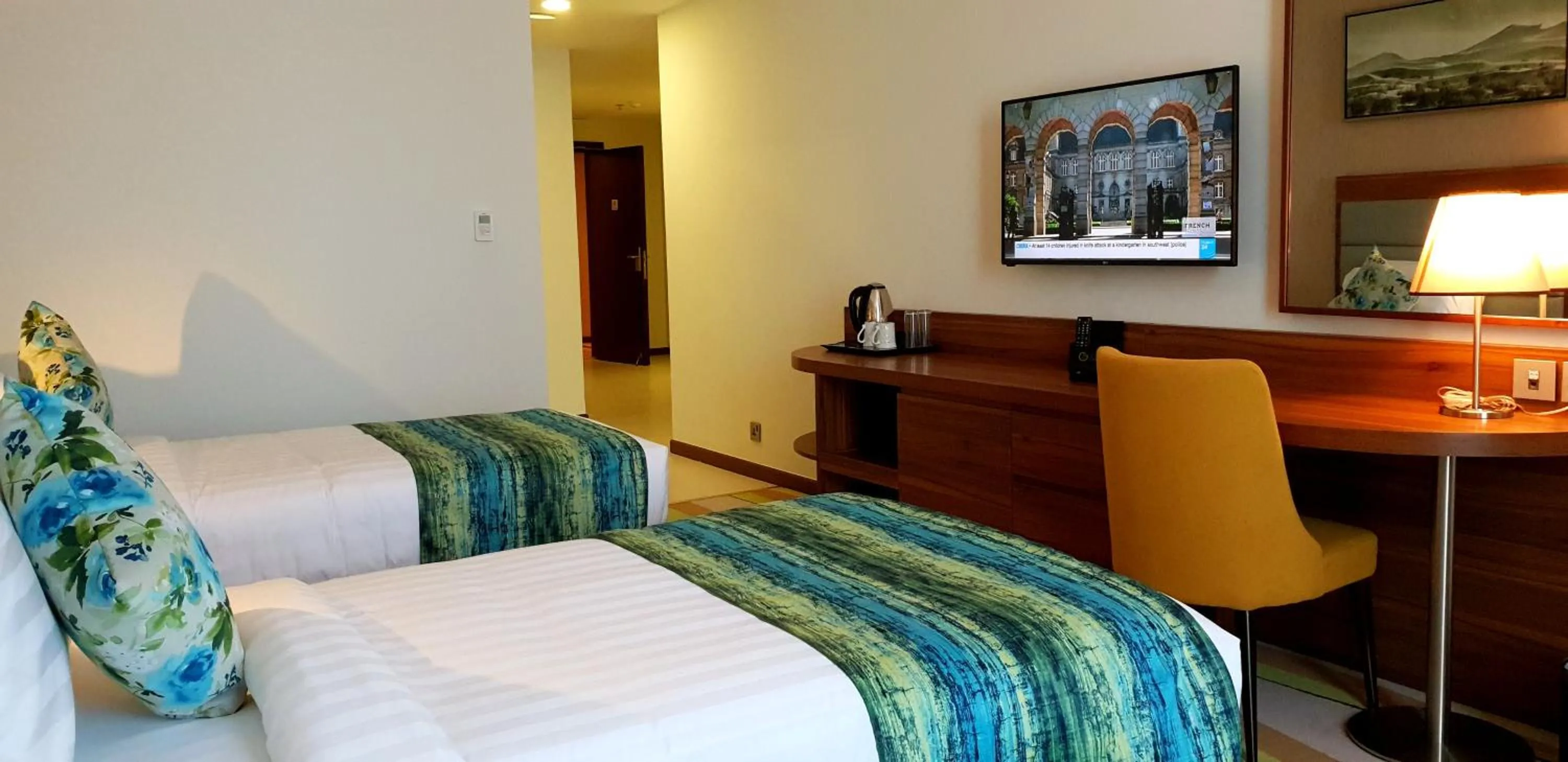 Bed in Jacob's Garden Hotel