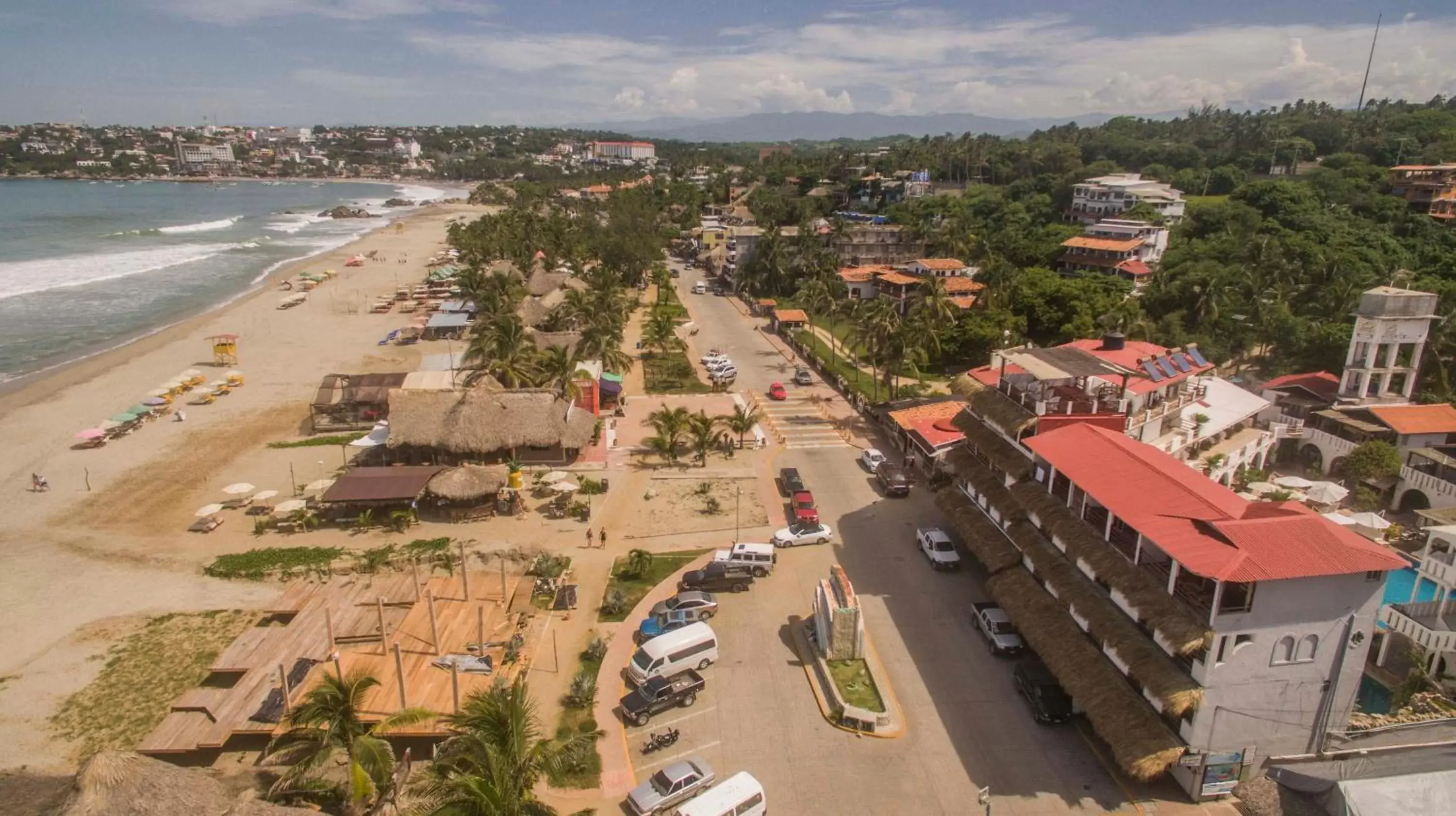 Bird's eye view, Bird's-eye View in Bungalows Zicatela