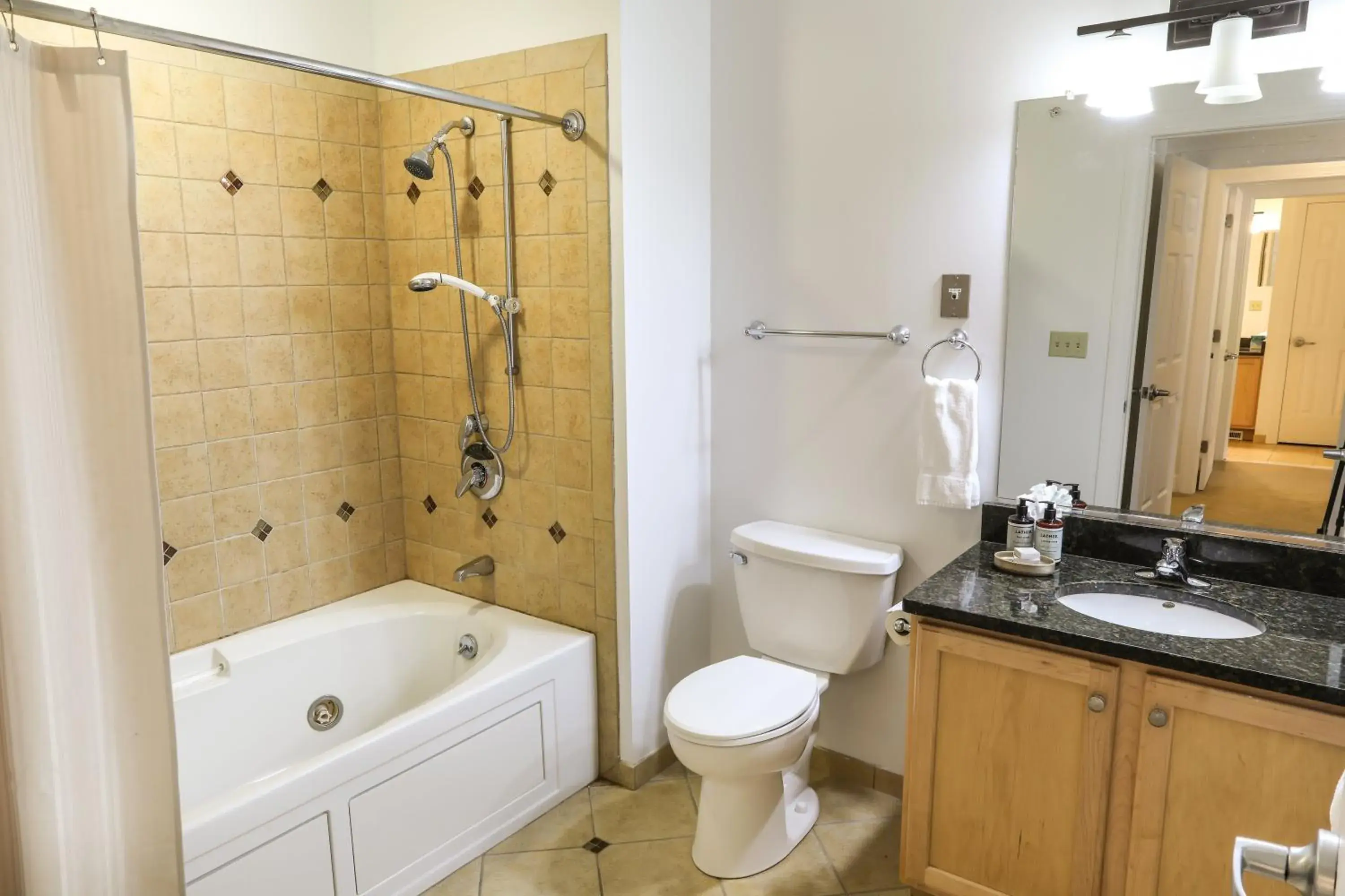 Bathroom in Kaatskill Mountain Club and Condos by Hunter Mountain