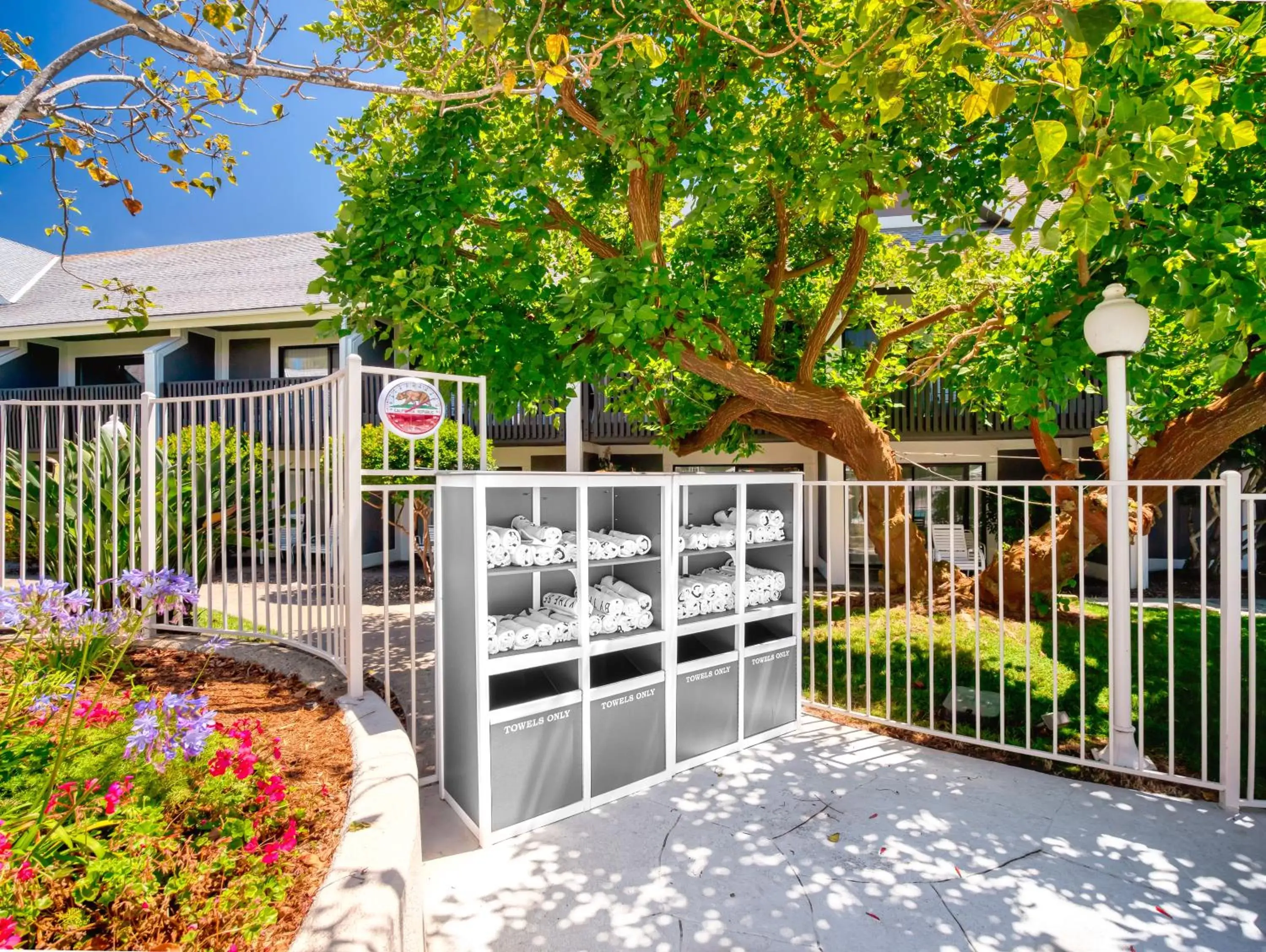 Patio in Carlsbad by the Sea Hotel