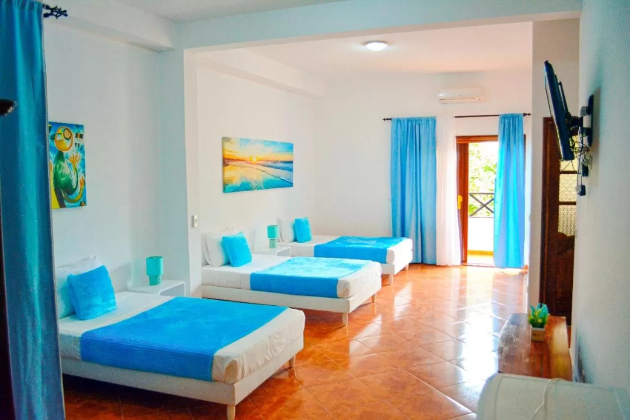 Bed in Aparthotel Santa Maria Beach