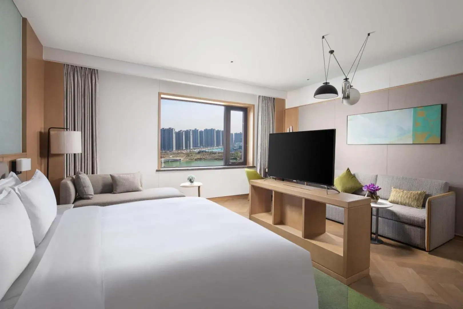 Photo of the whole room, TV/Entertainment Center in Holiday Inn Zhengzhou High-Tech Zone, an IHG Hotel
