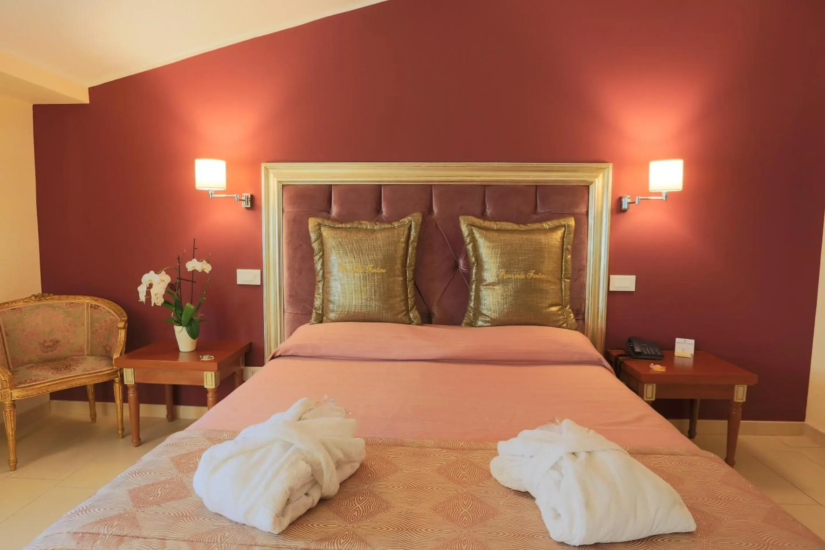 Bedroom, Bed in Hotel Parco delle Fontane