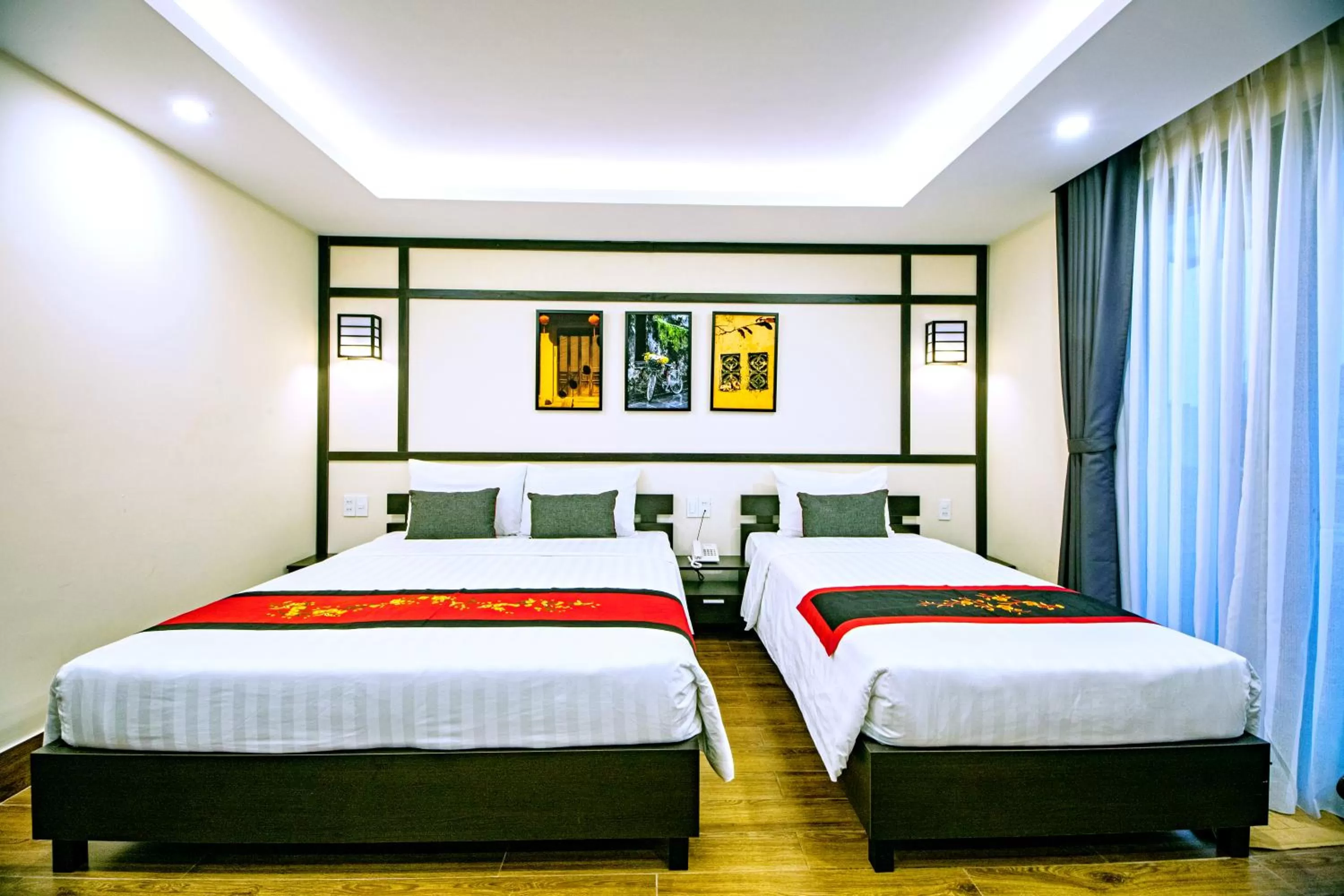 Bedroom, Bed in Hoi An Riverland Villa - Hoi An Center