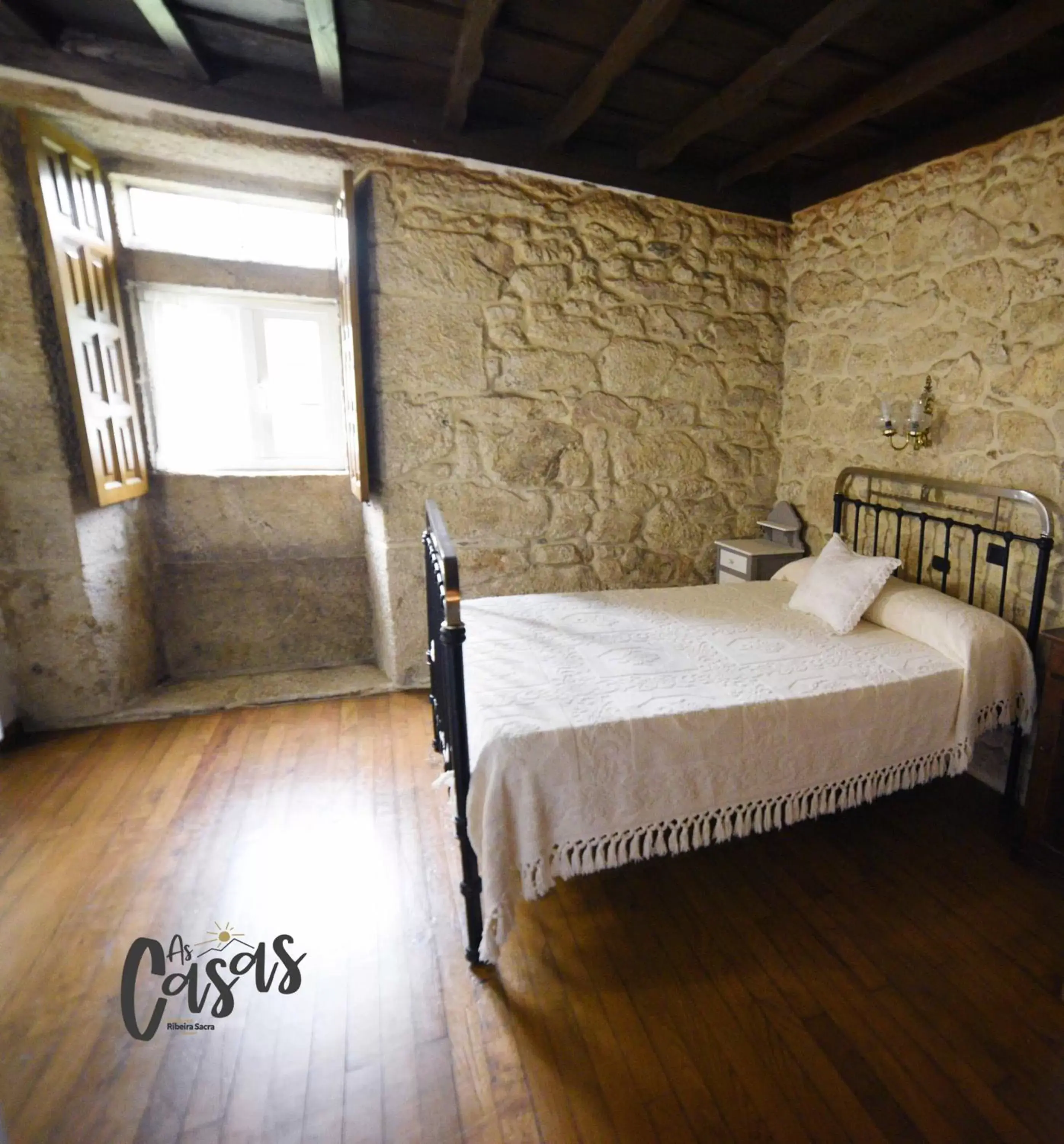 Bed in As Casas Ribeira Sacra