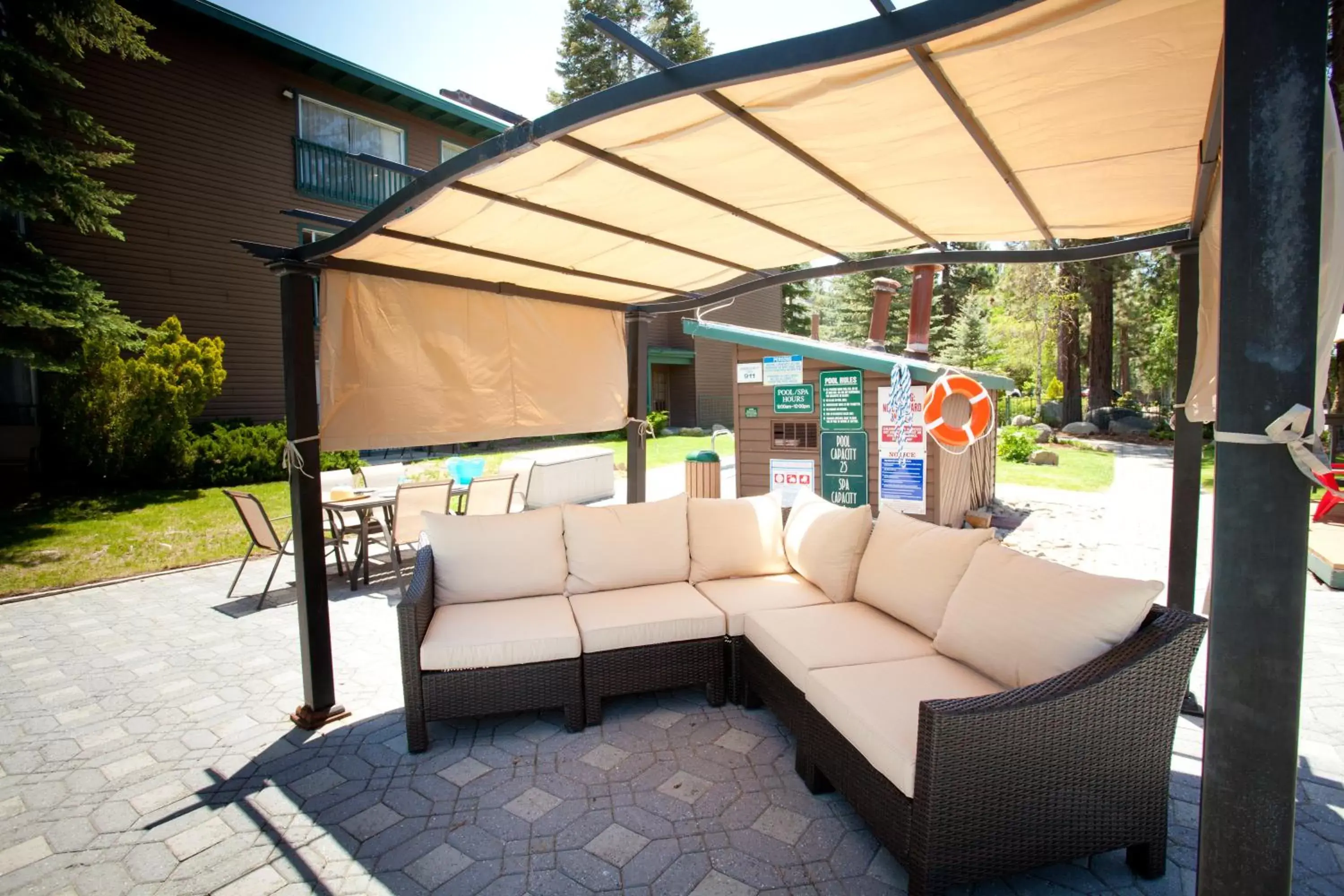 Patio in Forest Suites Resort at the Heavenly Village