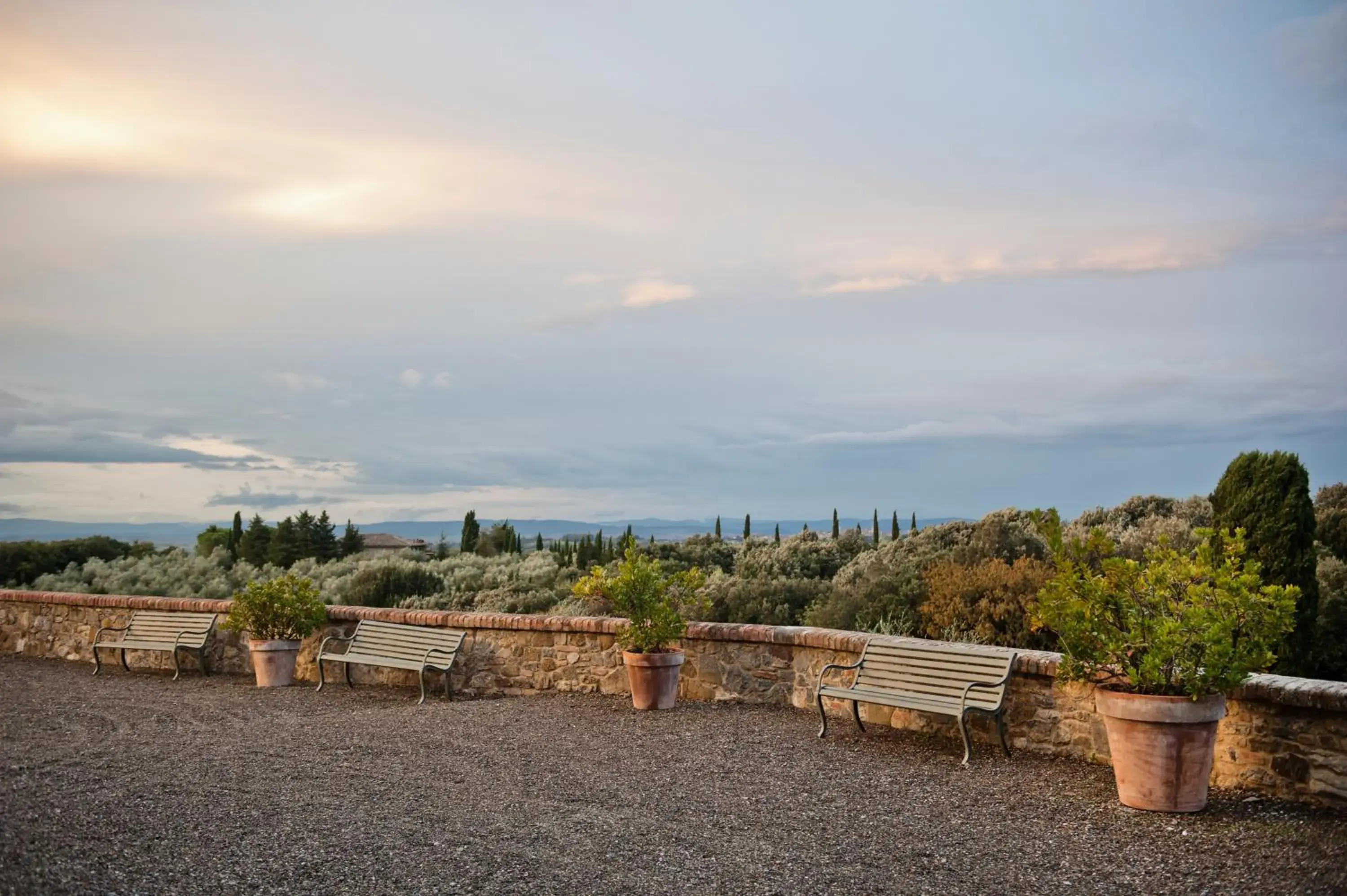 Garden view in Borgo Scopeto Wine & Country Relais