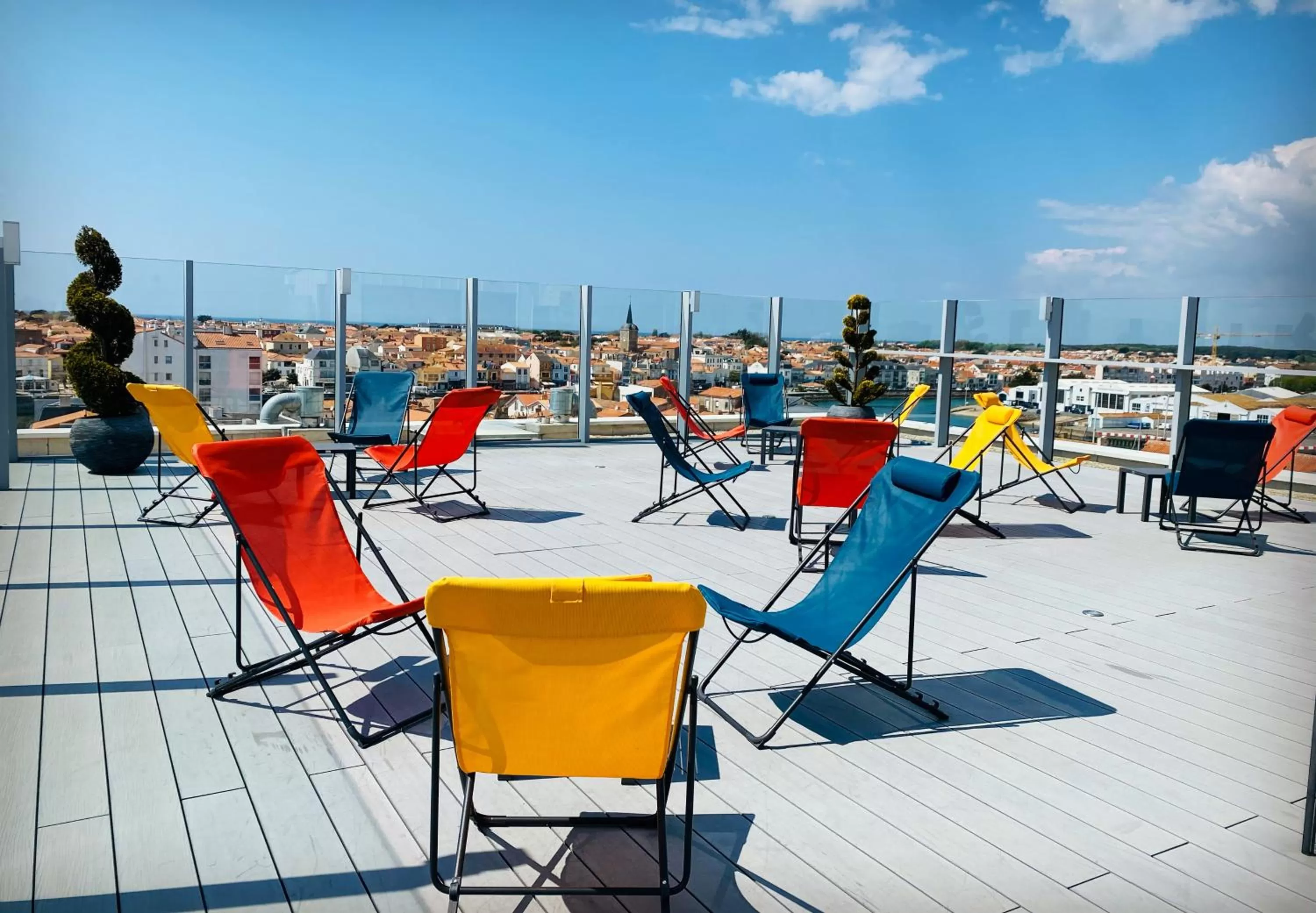 Patio in Kyriad Prestige Les Sables d'Olonne - Plage - Centre des Congrès