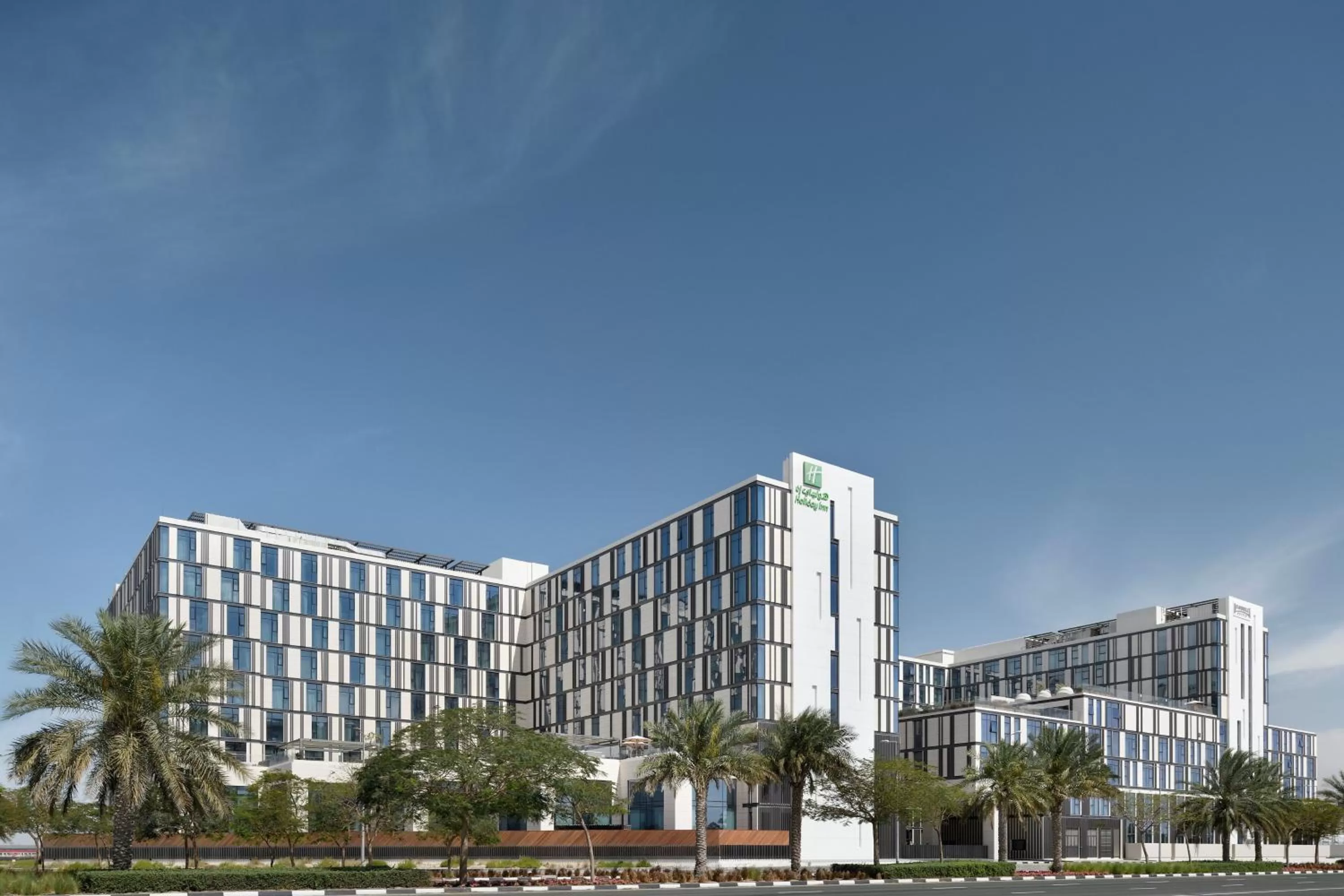 Property building in Holiday Inn Dubai Al-Maktoum Airport by IHG