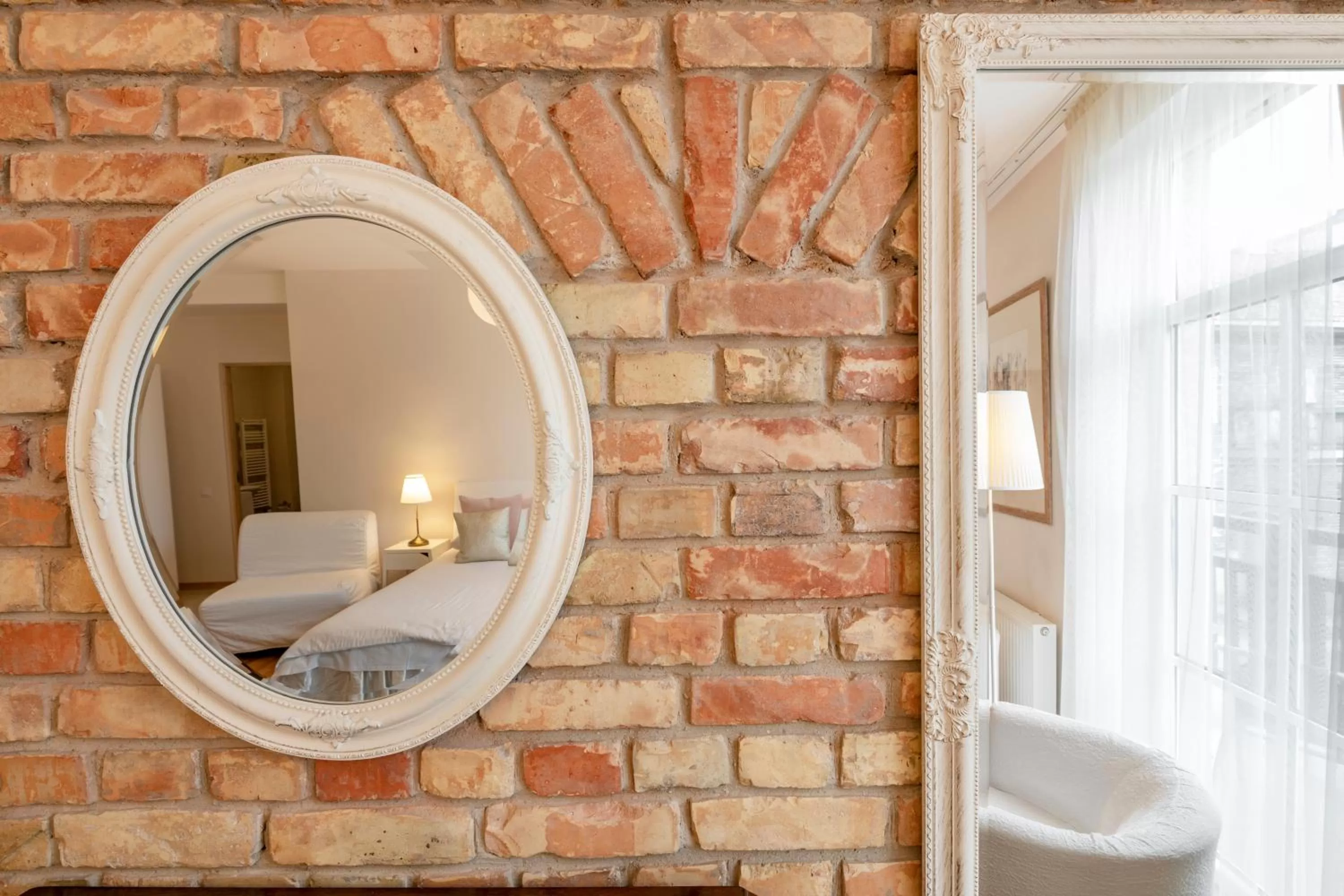 Decorative detail, Bathroom in Vilnius Apartments