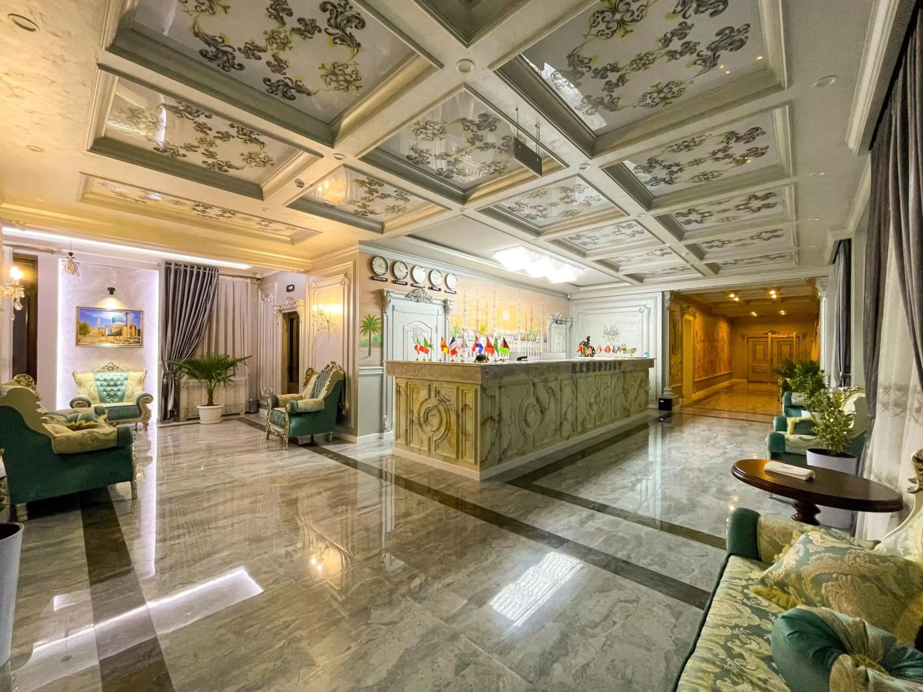 Living room, Lobby/Reception in Medina Hotel Samarkand