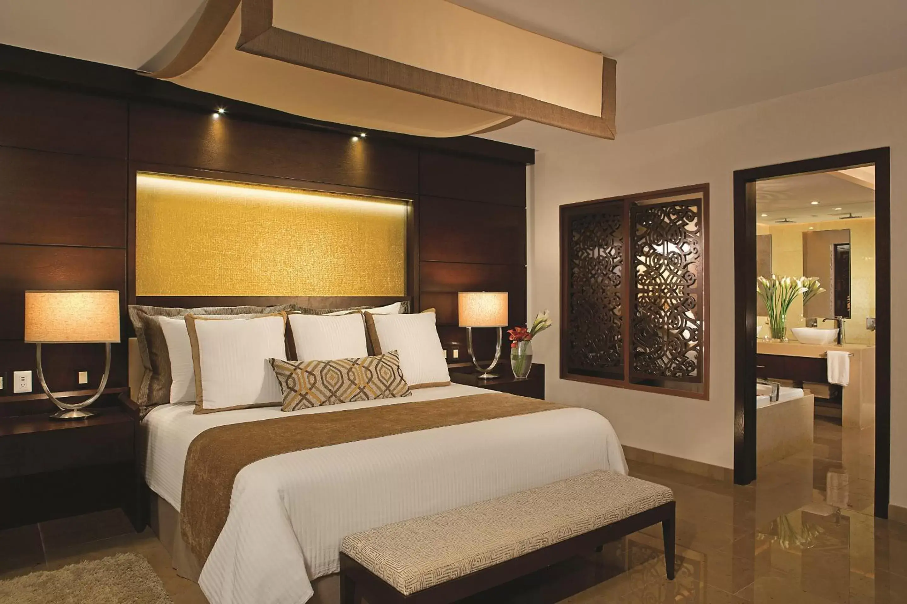 Photo of the whole room, Bed in Secrets Playa Mujeres Golf & Spa Resort - All Inclusive Adults Only
