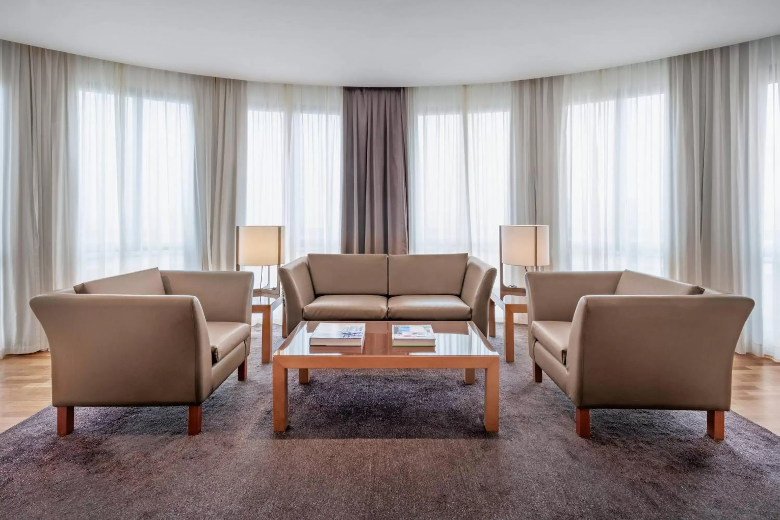 Living room, Seating Area in AC Hotel Málaga Palacio by Marriott