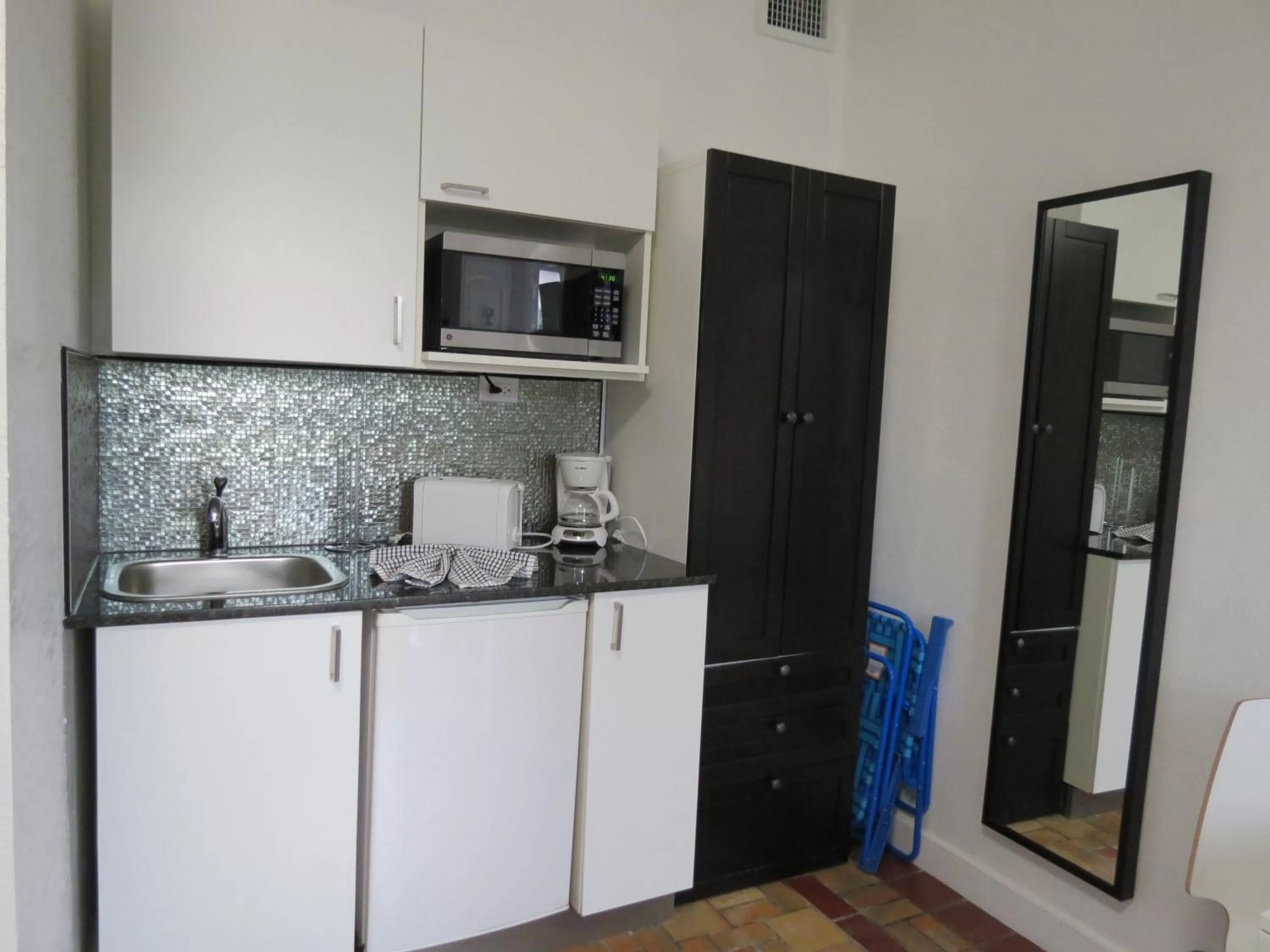 Kitchen or kitchenette in Harding Boutique Apartments