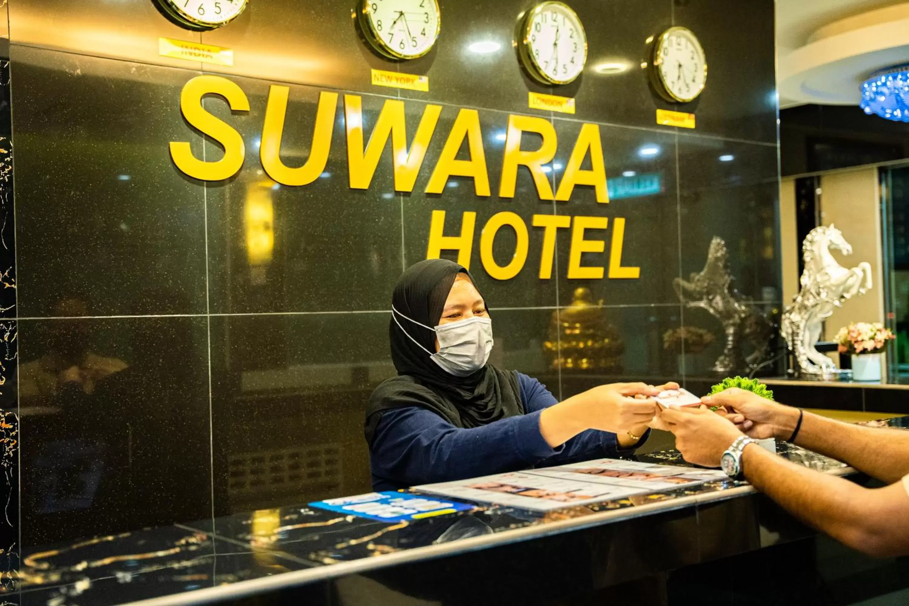 Staff, Lobby/Reception in Suwara Hotel Kepong KL