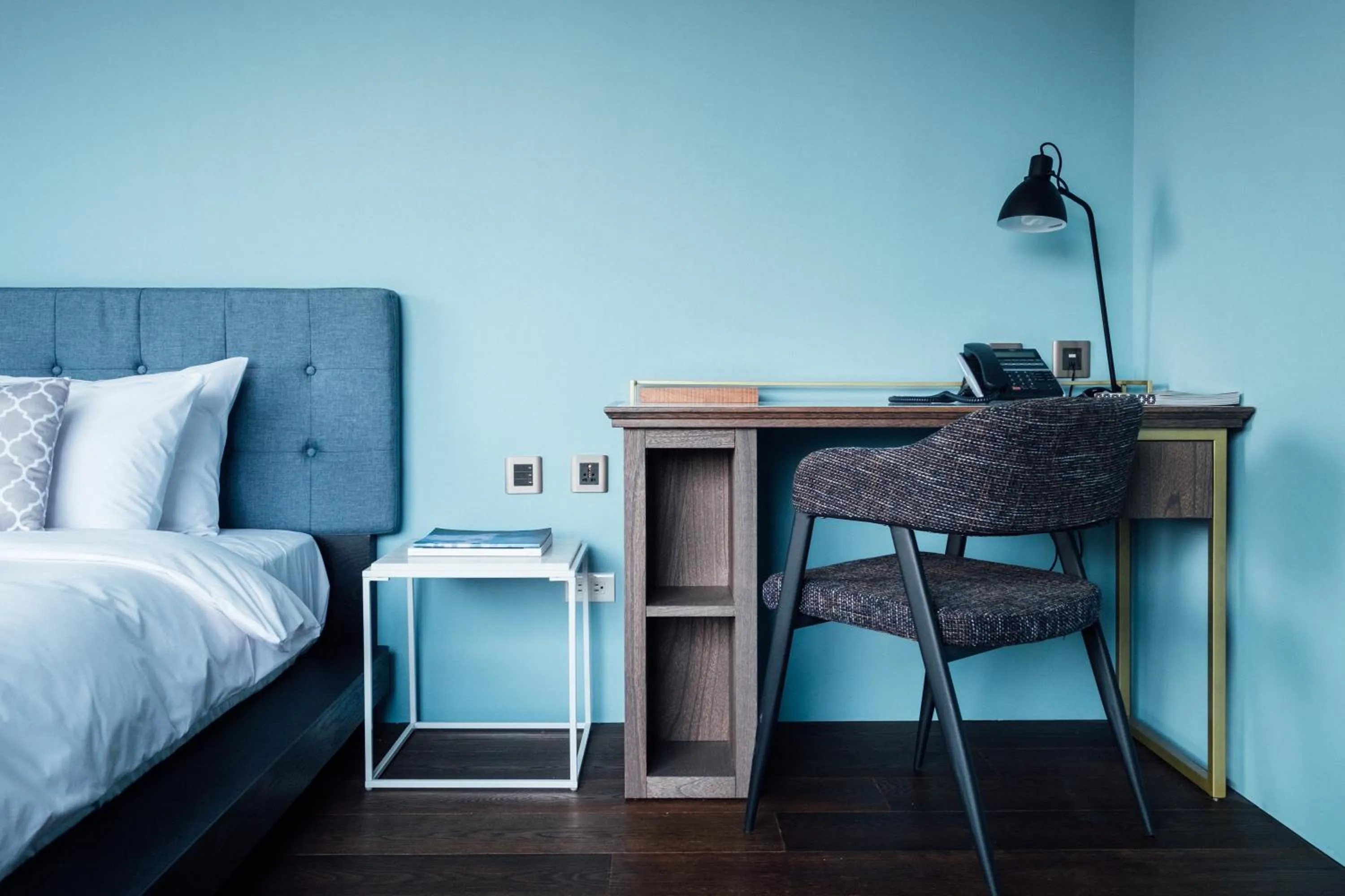 Decorative detail, Bed in Chez Nous