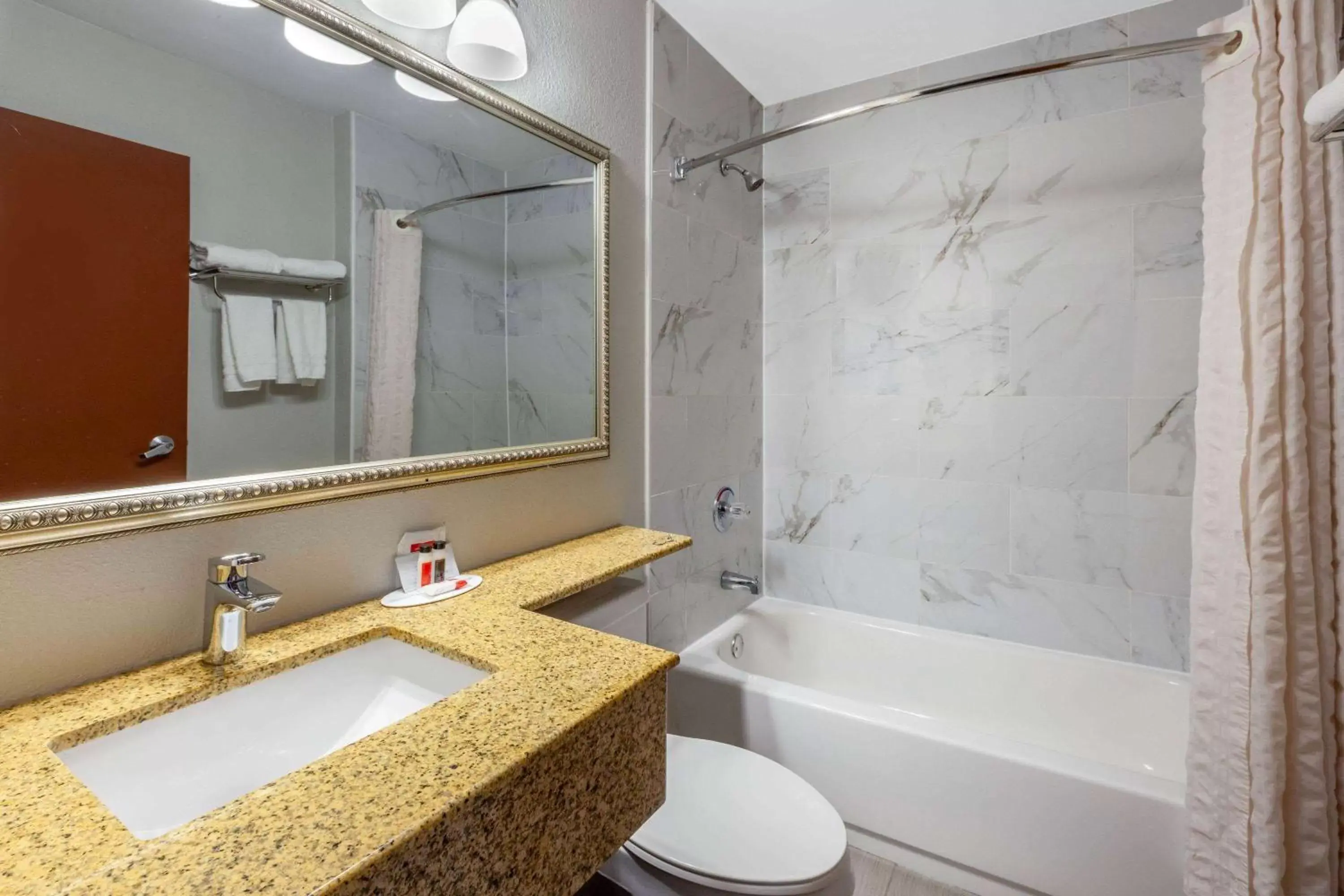 Bathroom in Microtel Inn Suite by Wyndham BWI Airport