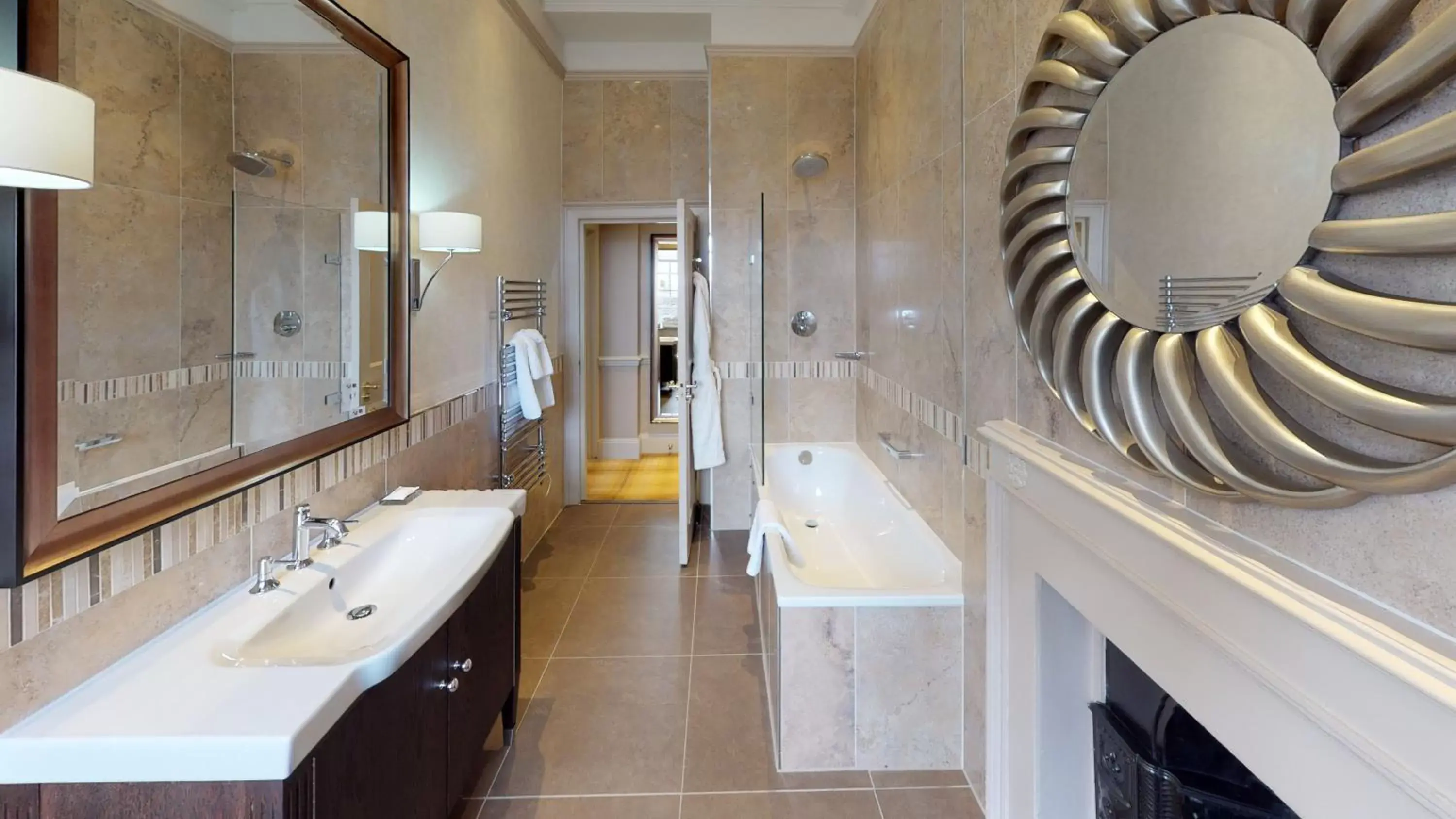 Bathroom in Dalmahoy Hotel & Country Club Bathroom in Dalmahoy Hotel & Country Club