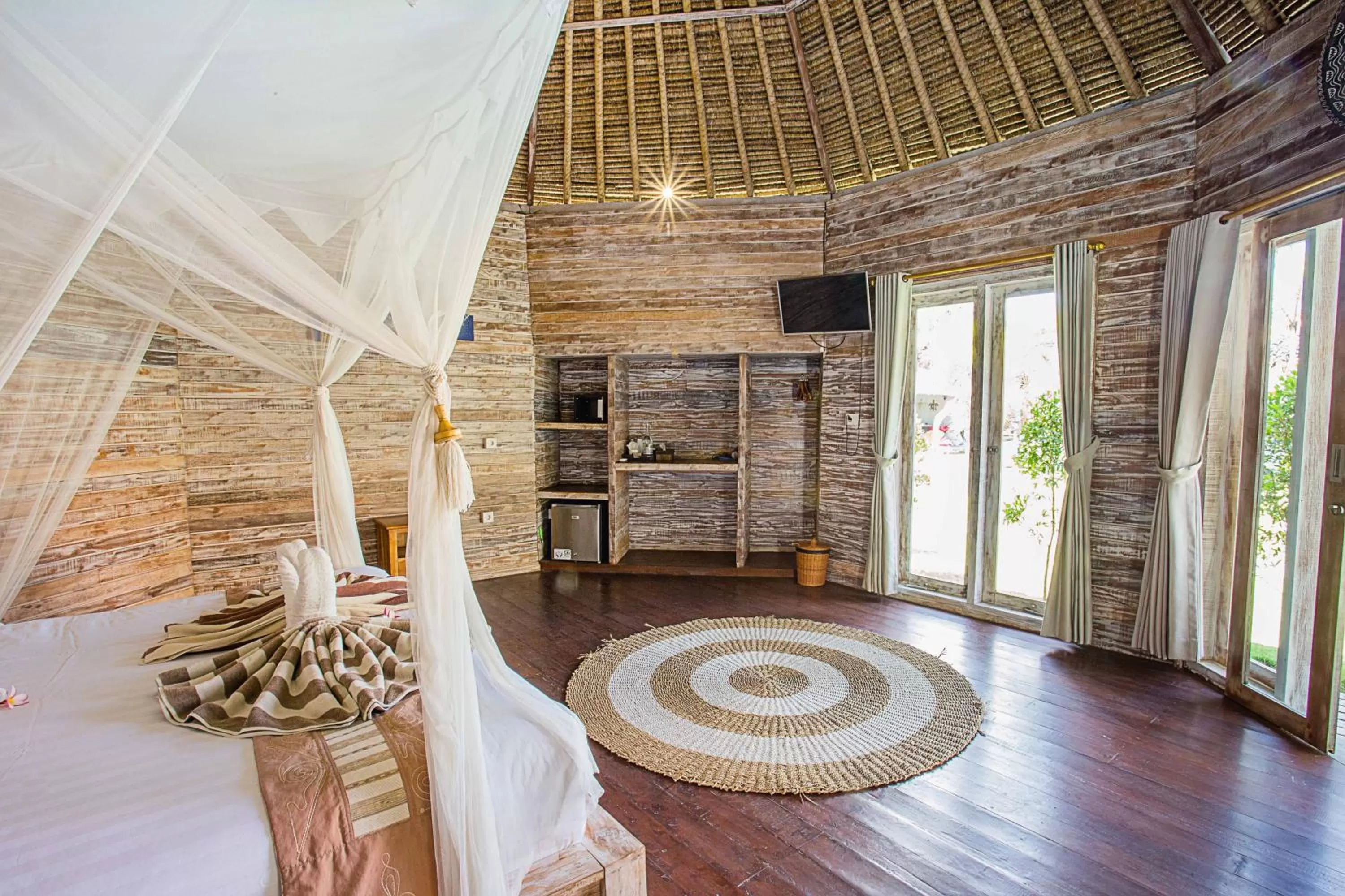 Bed in Sanghyang Bay Villas