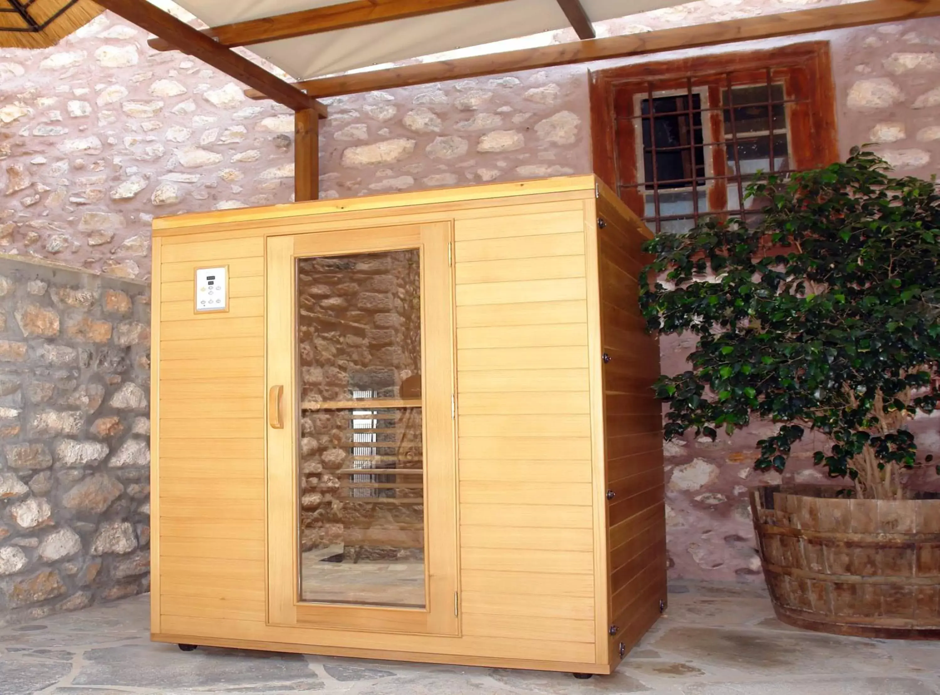 Sauna in PortaDelMare deluxe suites