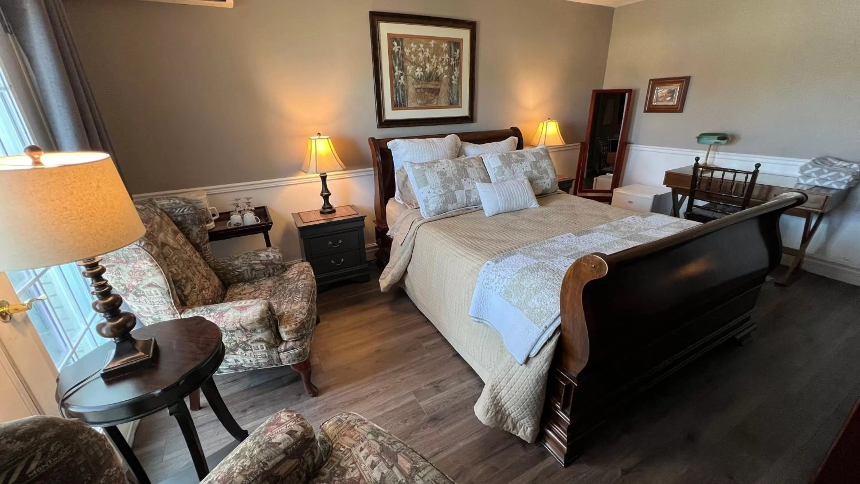 Bed in Gîte du Caméléon