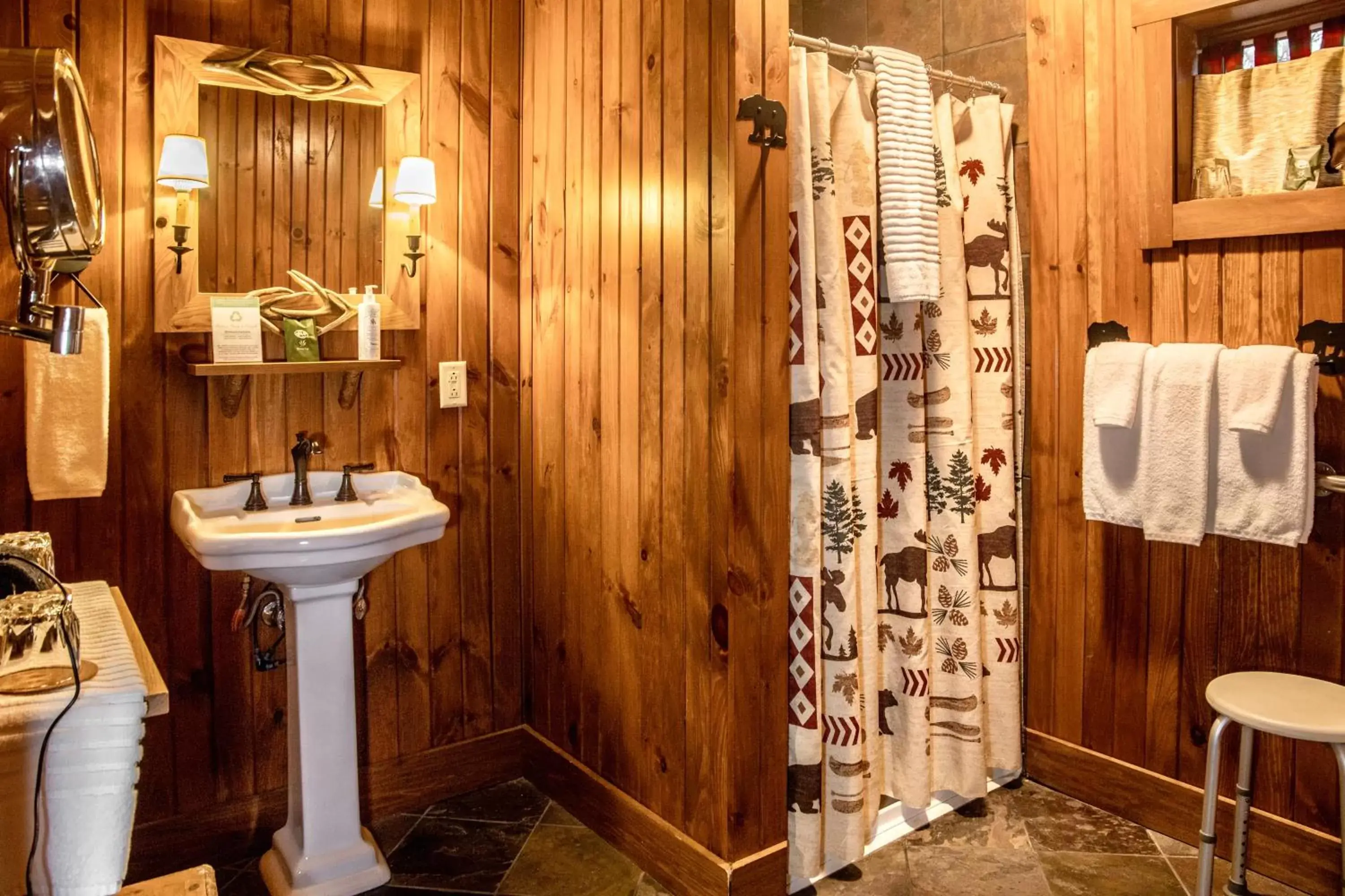 Guests, Bathroom in Finger Lakes Lodging