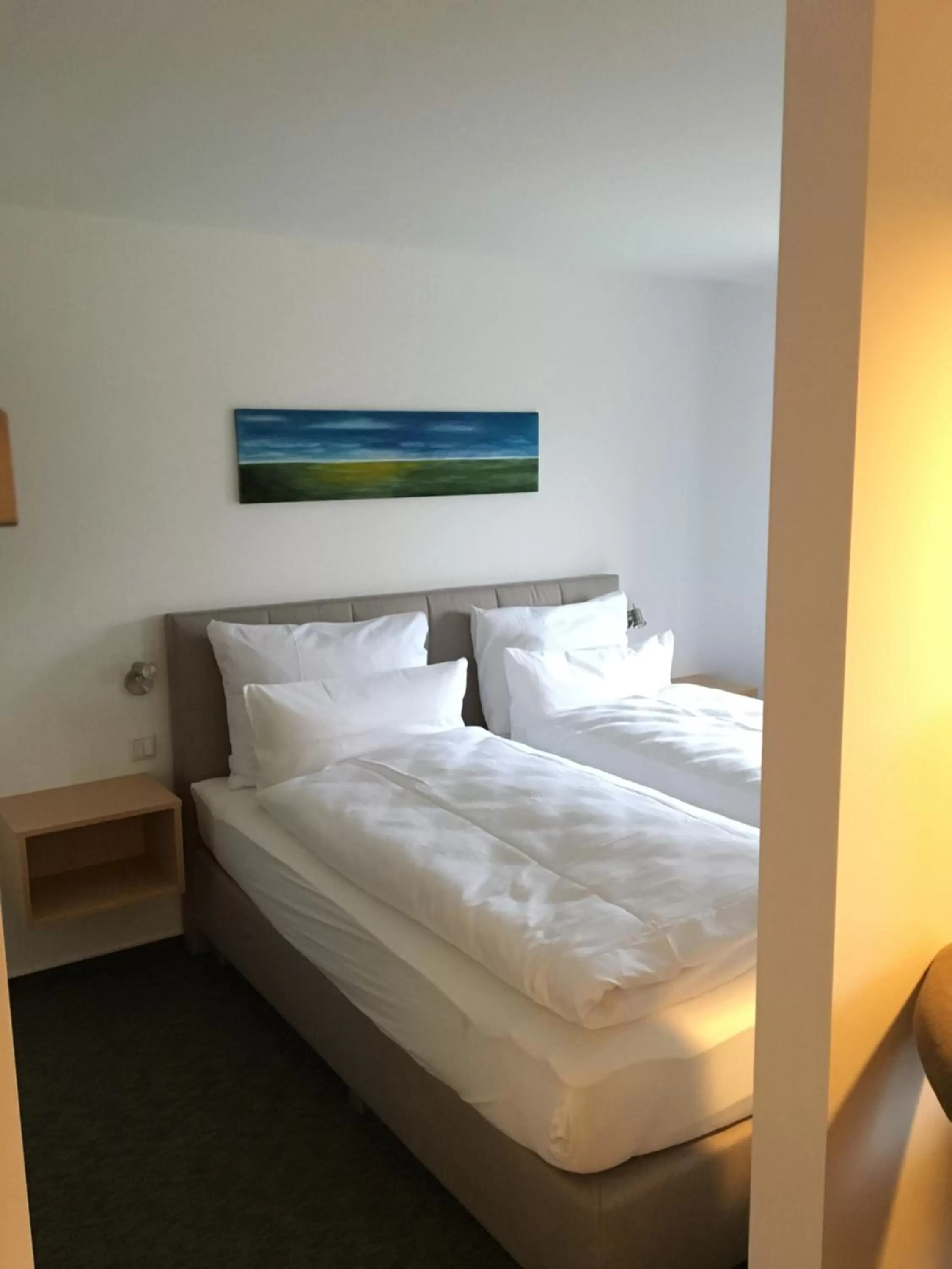 Bed in Das Gasthaus am Reichswald