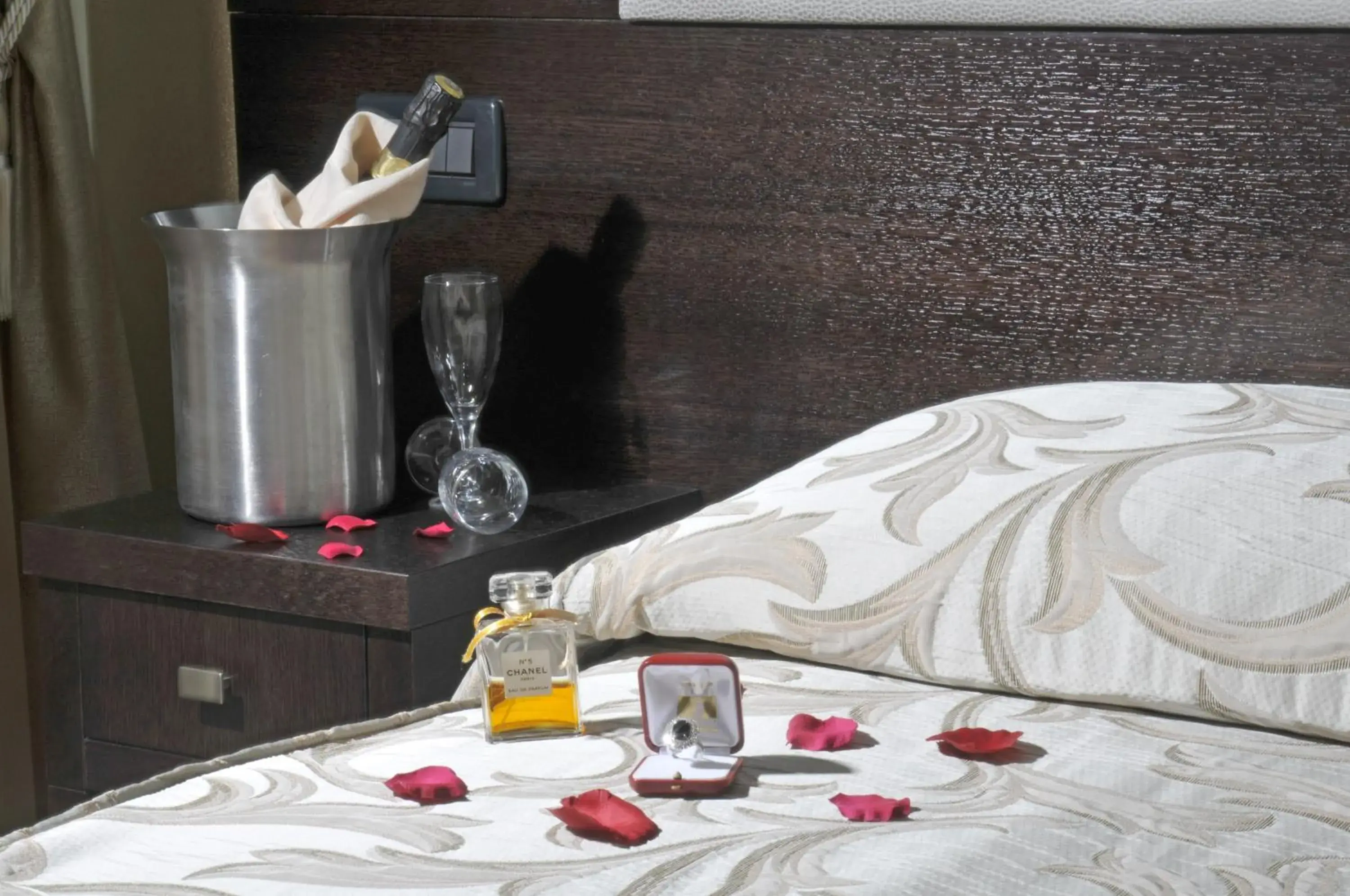 Bed, Drinks in Hotel Villa Tiziana