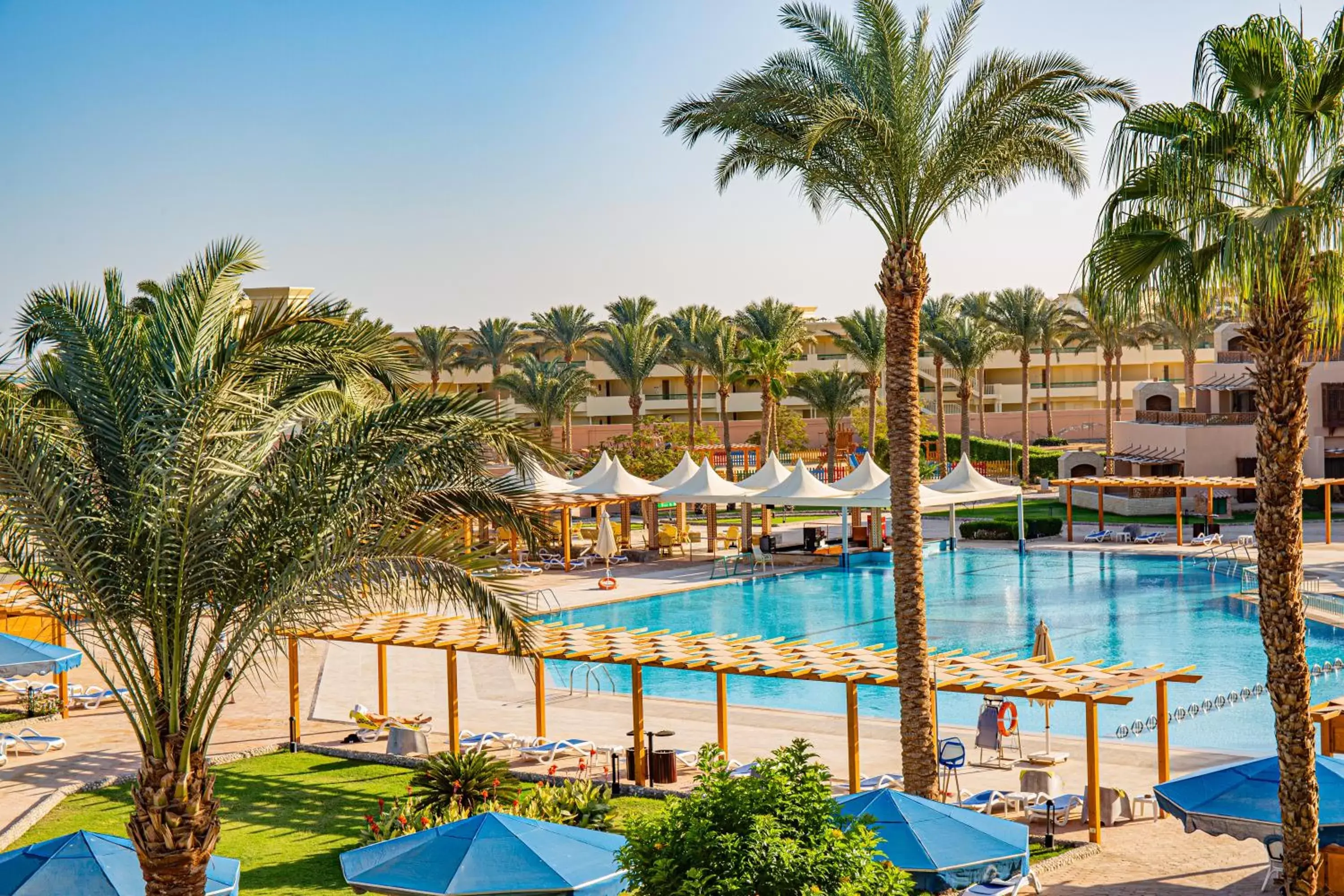 Pool view in Continental Hotel Hurghada