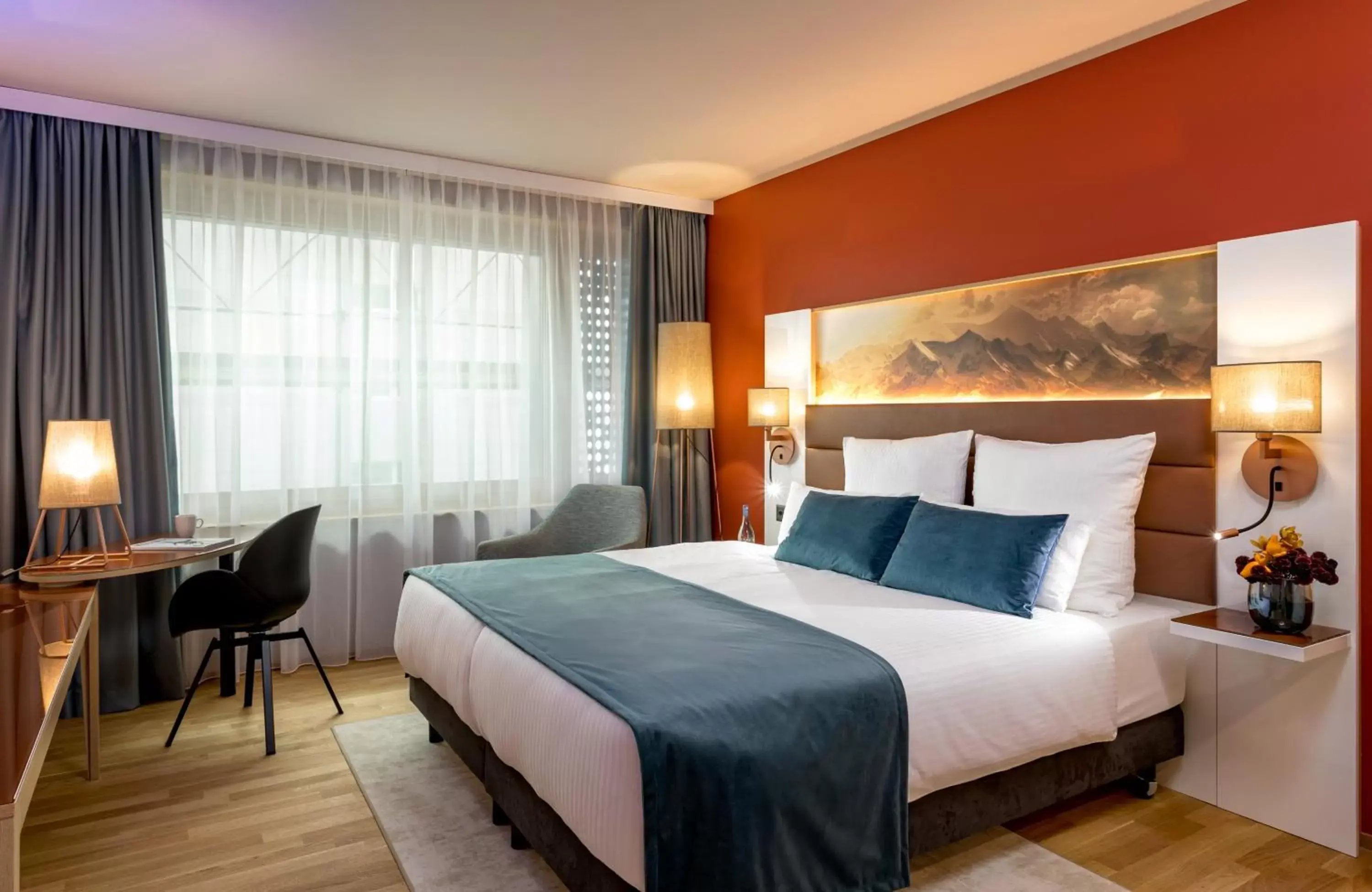 Photo of the whole room, Bed in Leonardo Hotel Zurich Airport