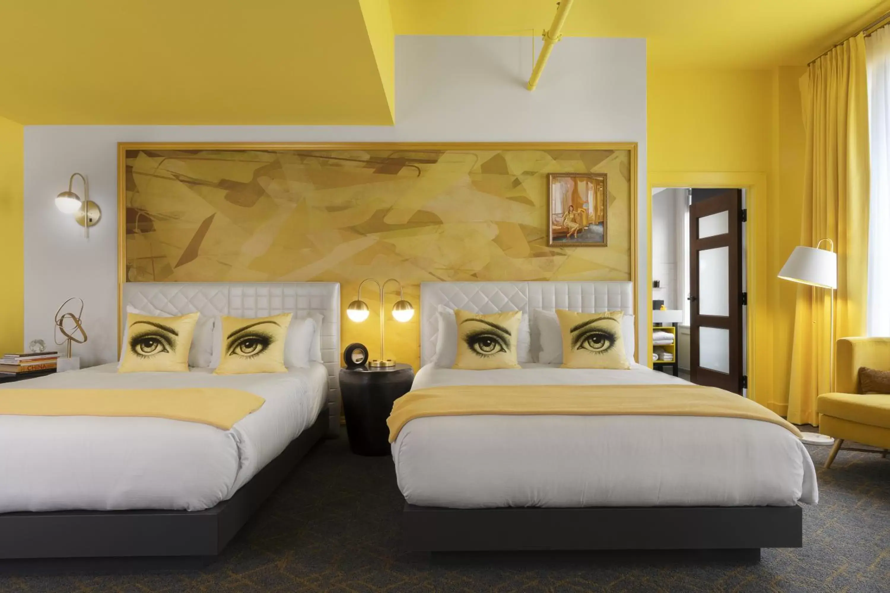 Bedroom in Angad Arts Hotel