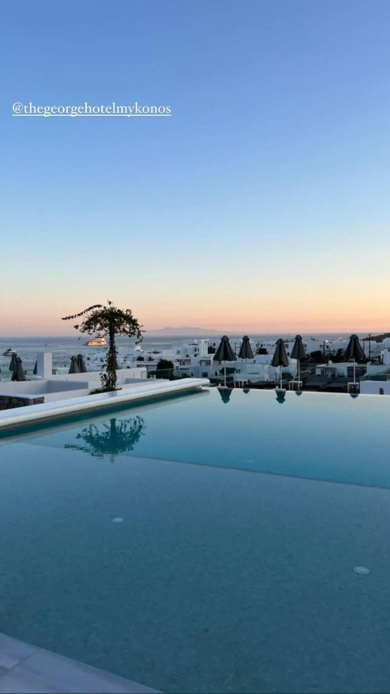 Pool view, Swimming Pool in The George Hotel Mykonos