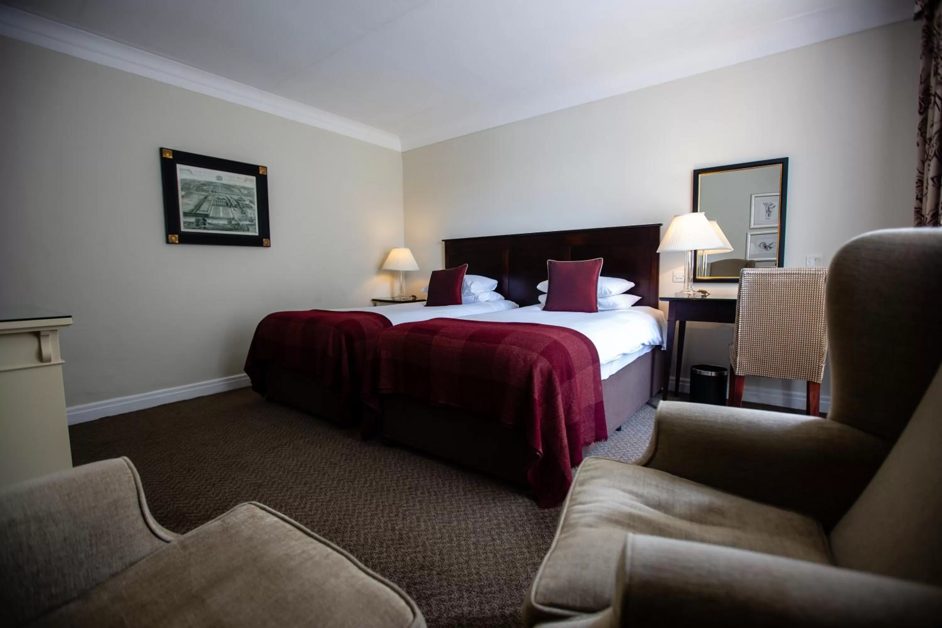 Bedroom, Bed in Albrighton Hall Hotel and Spa, a member of Radisson Individuals