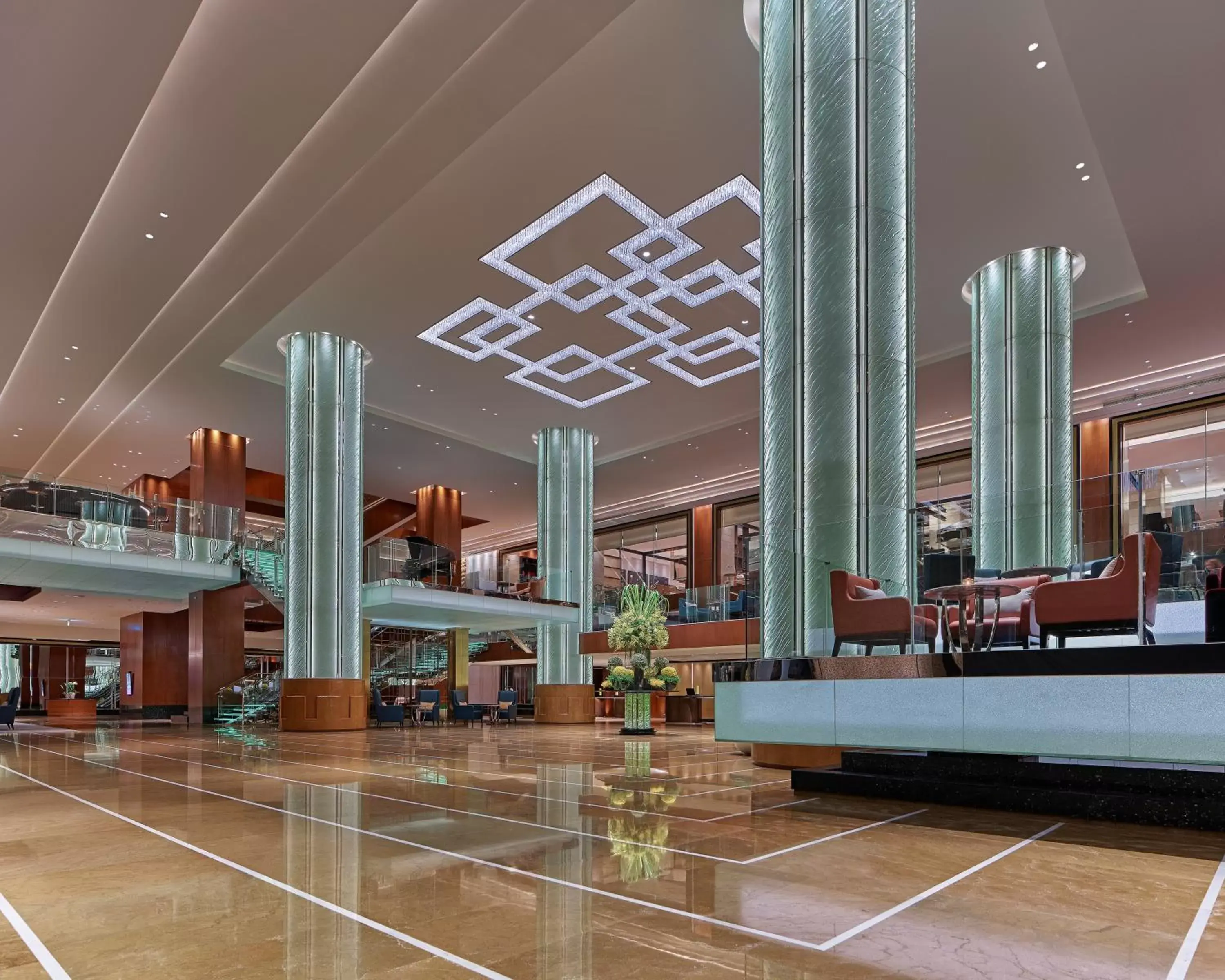 Lobby or reception in Grand Hyatt Manila