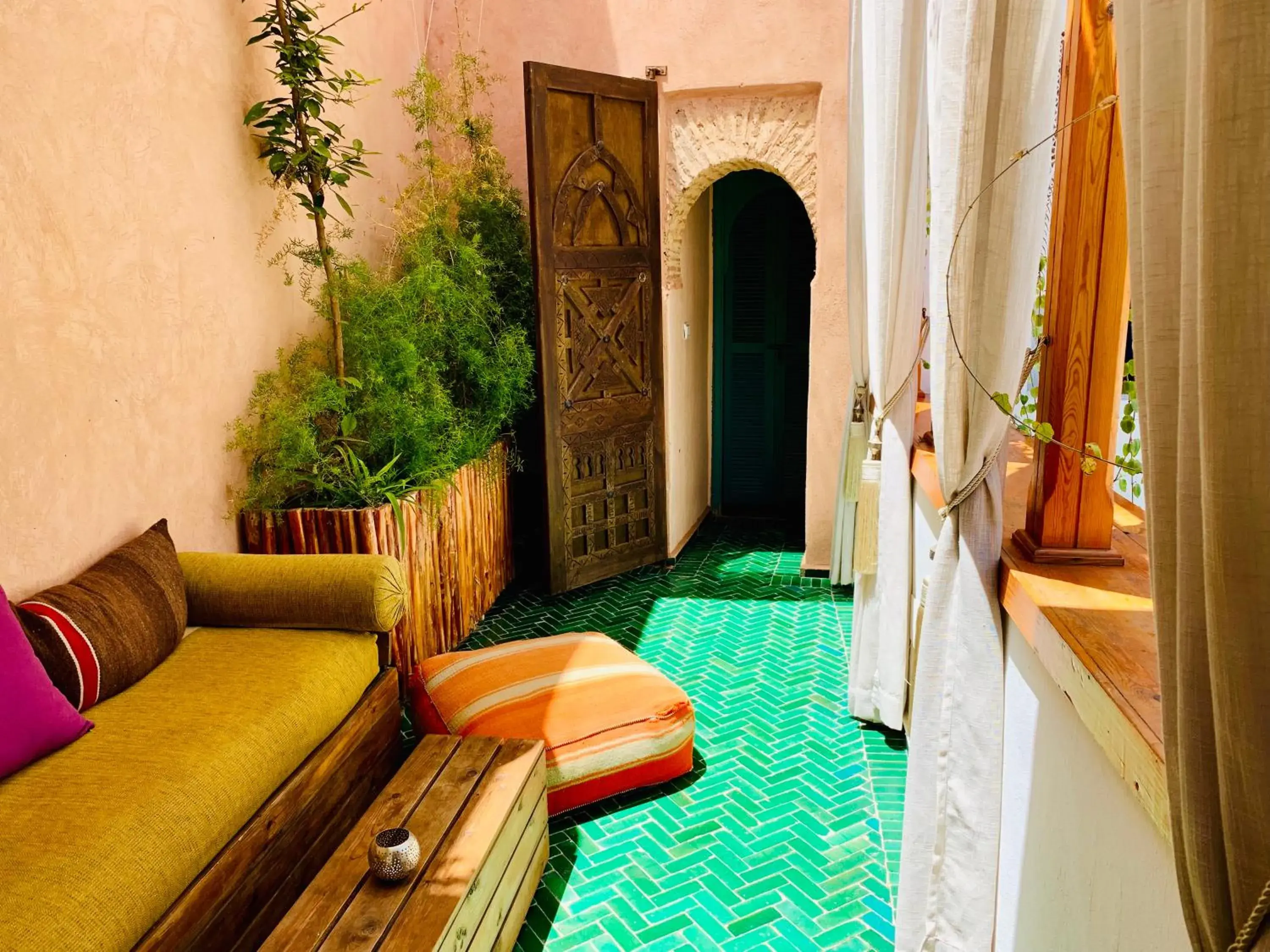 Balcony/Terrace, Seating Area in Riad 11 Zitoune