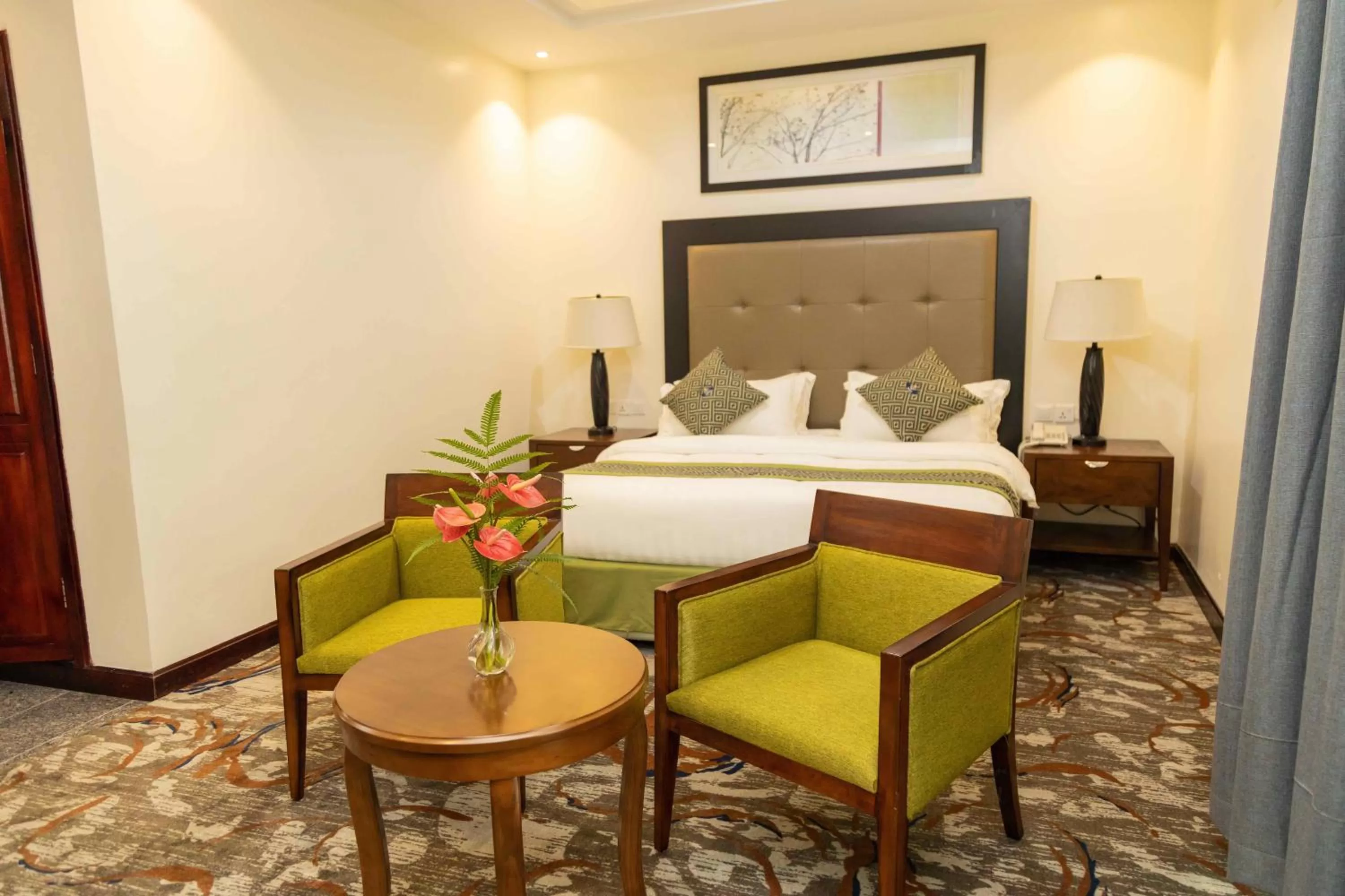 Bed in Cap Kivu Hôtel