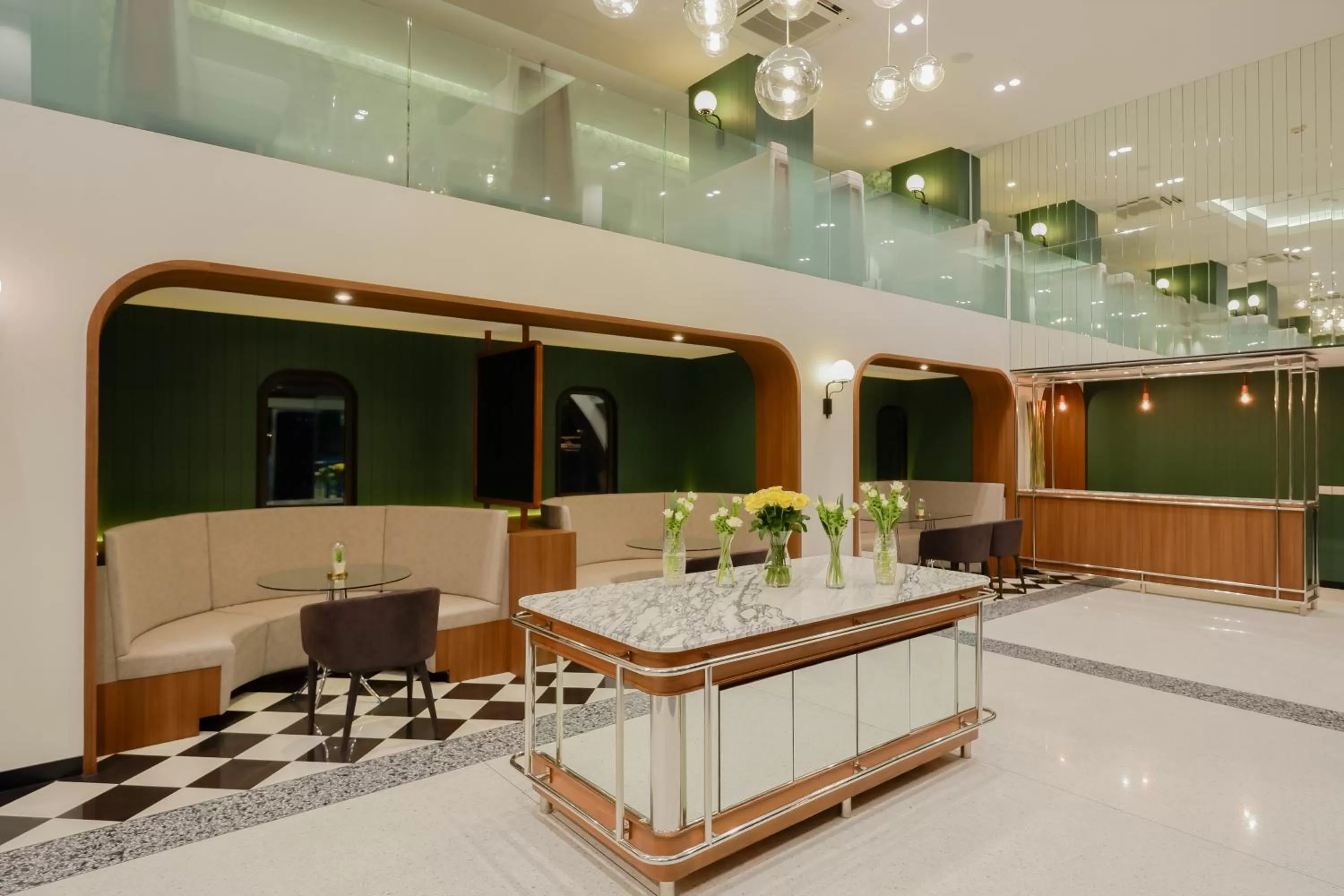 Lobby or reception in Justice Hotel